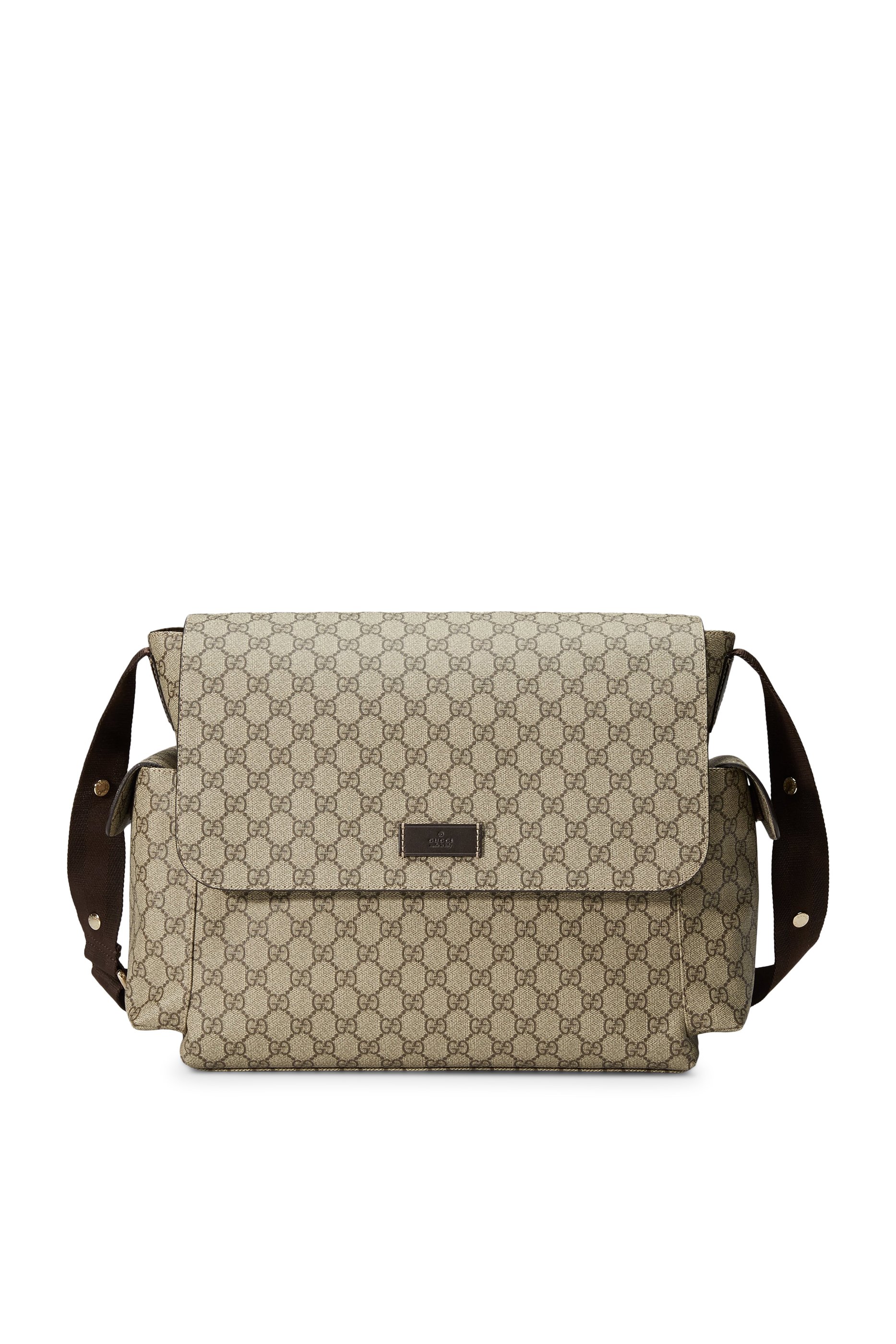 حقيبة مستلزمات أطفال قماش قنب سوبريم بنقشة حرفي شعار الماركة