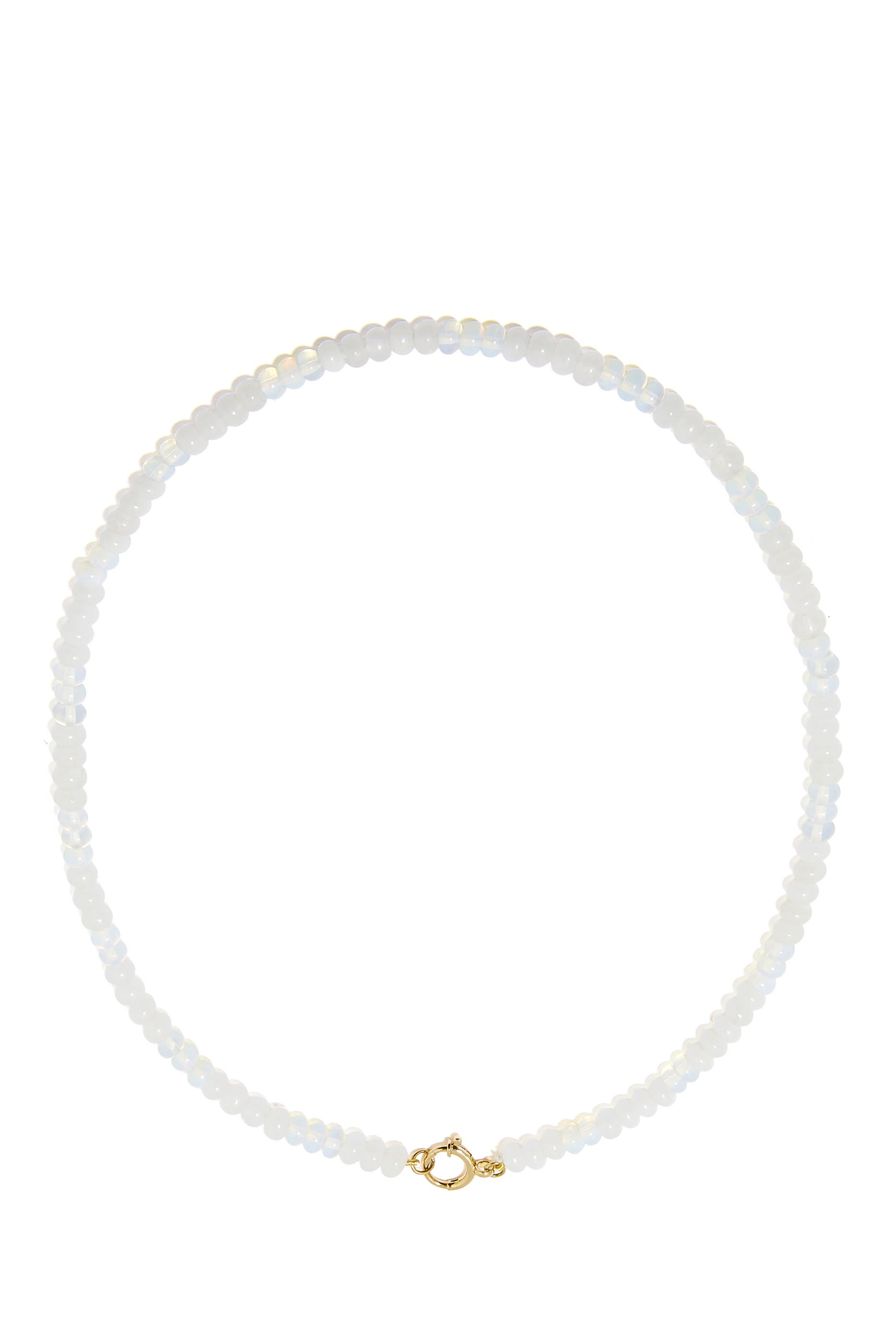 قلادة مرصعة بخرز أوبال ذهب أصفر عيار 18