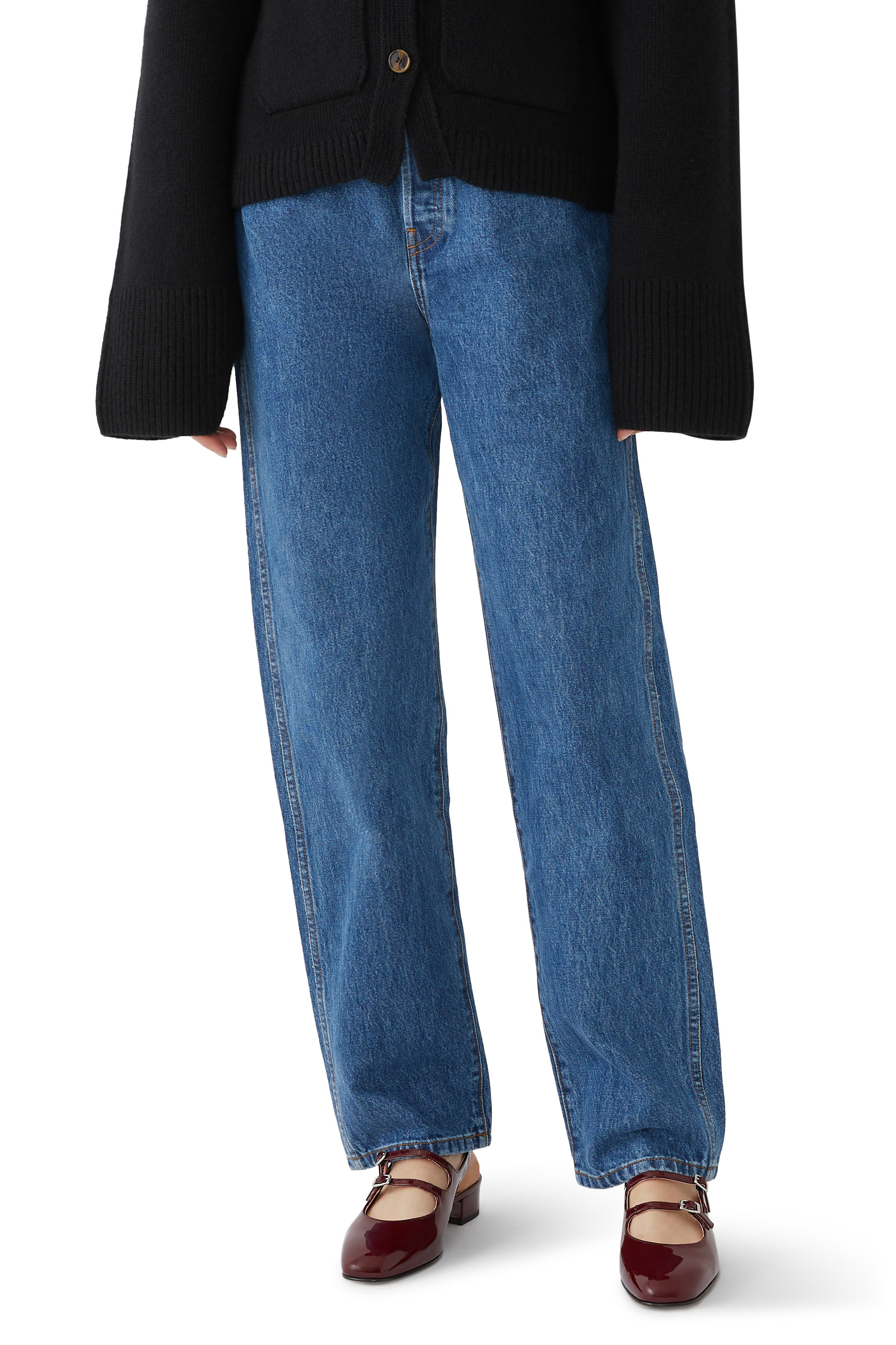 حذاء ماري جين بيش بسير خلفي جلد لامع