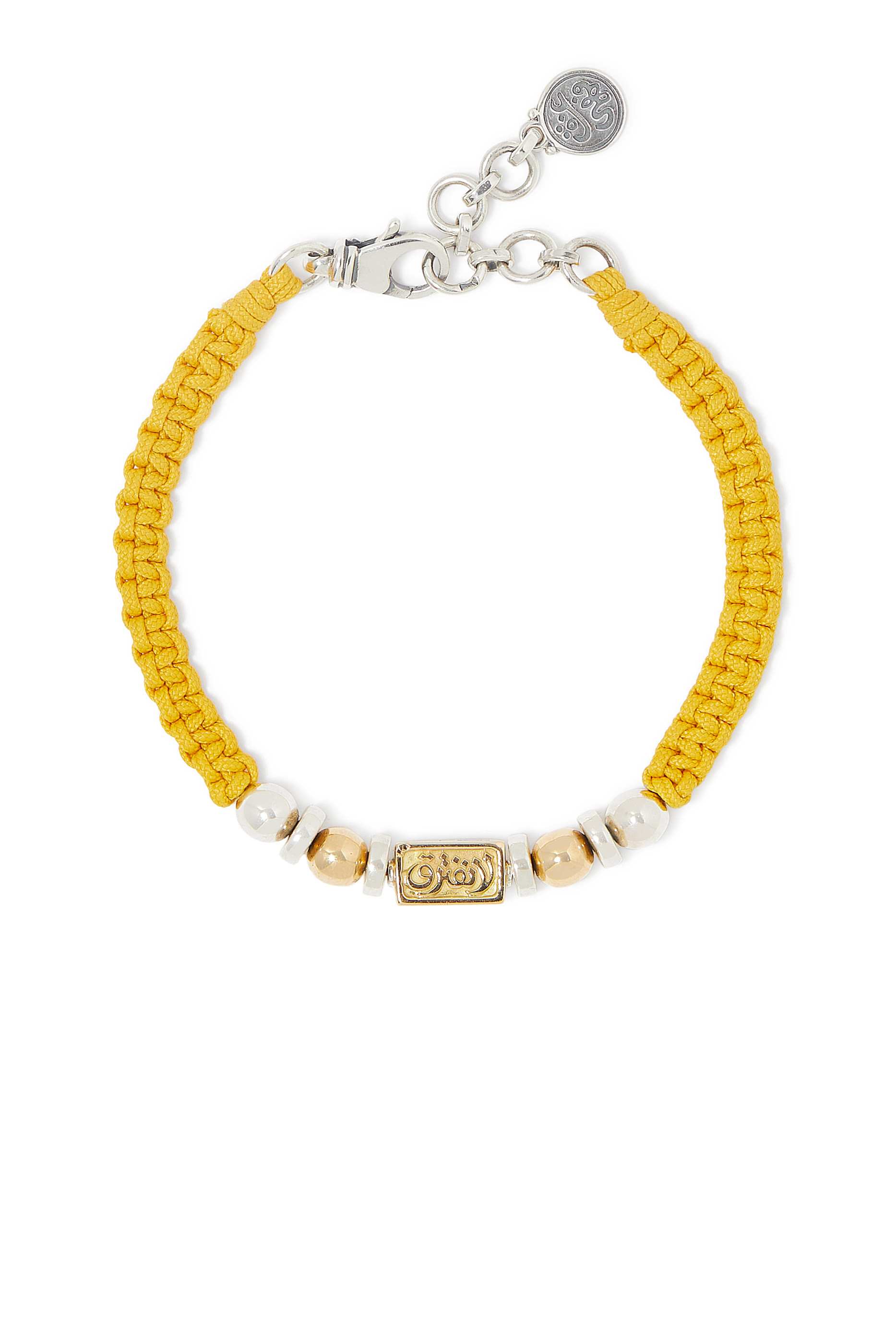 سوار نيفر أبارت بتصميم مضفر، قماش، فضة الإسترلينية، وذهب اصفر عيار 18