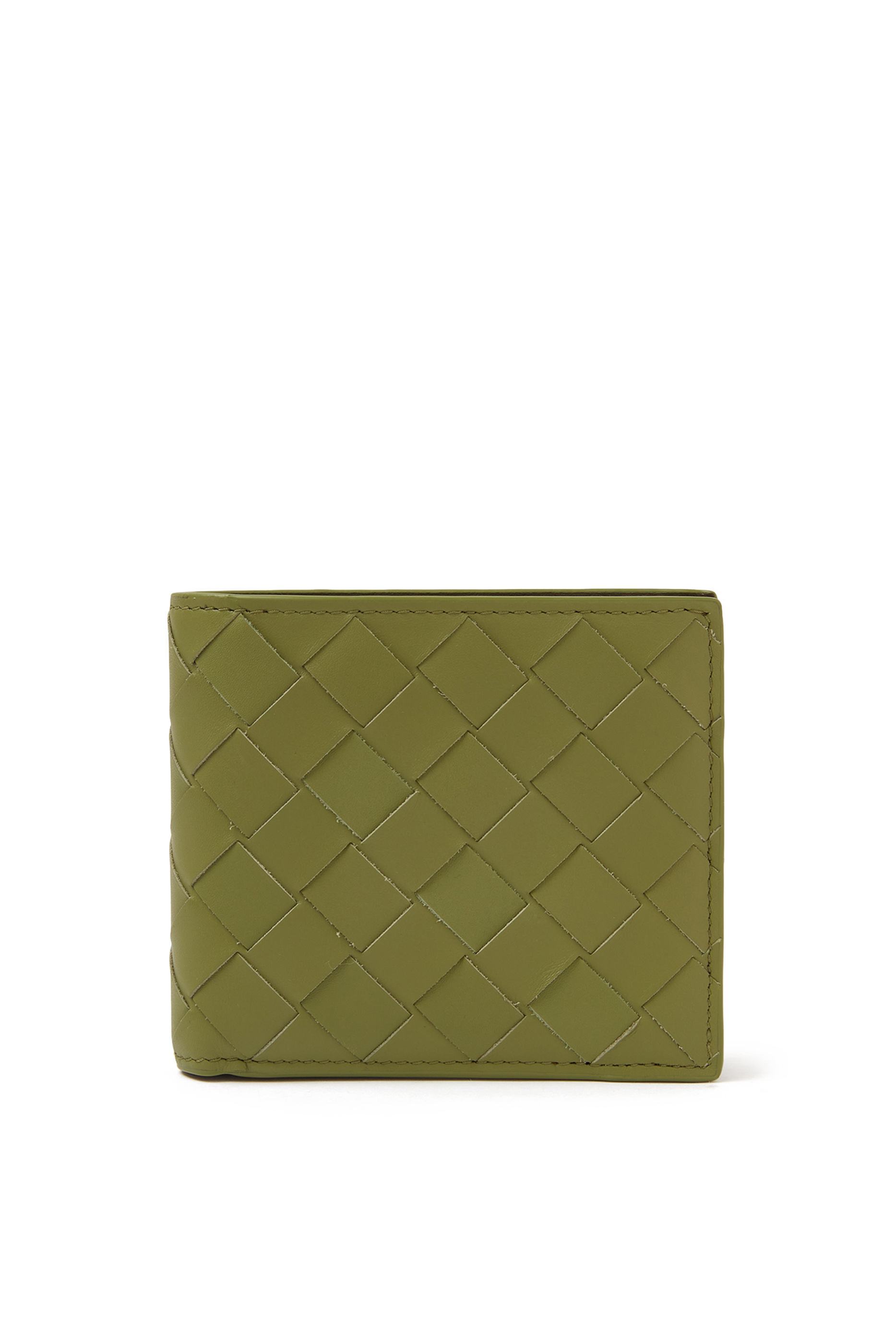 محفظة ثنائية الطي بتصميم مجدول