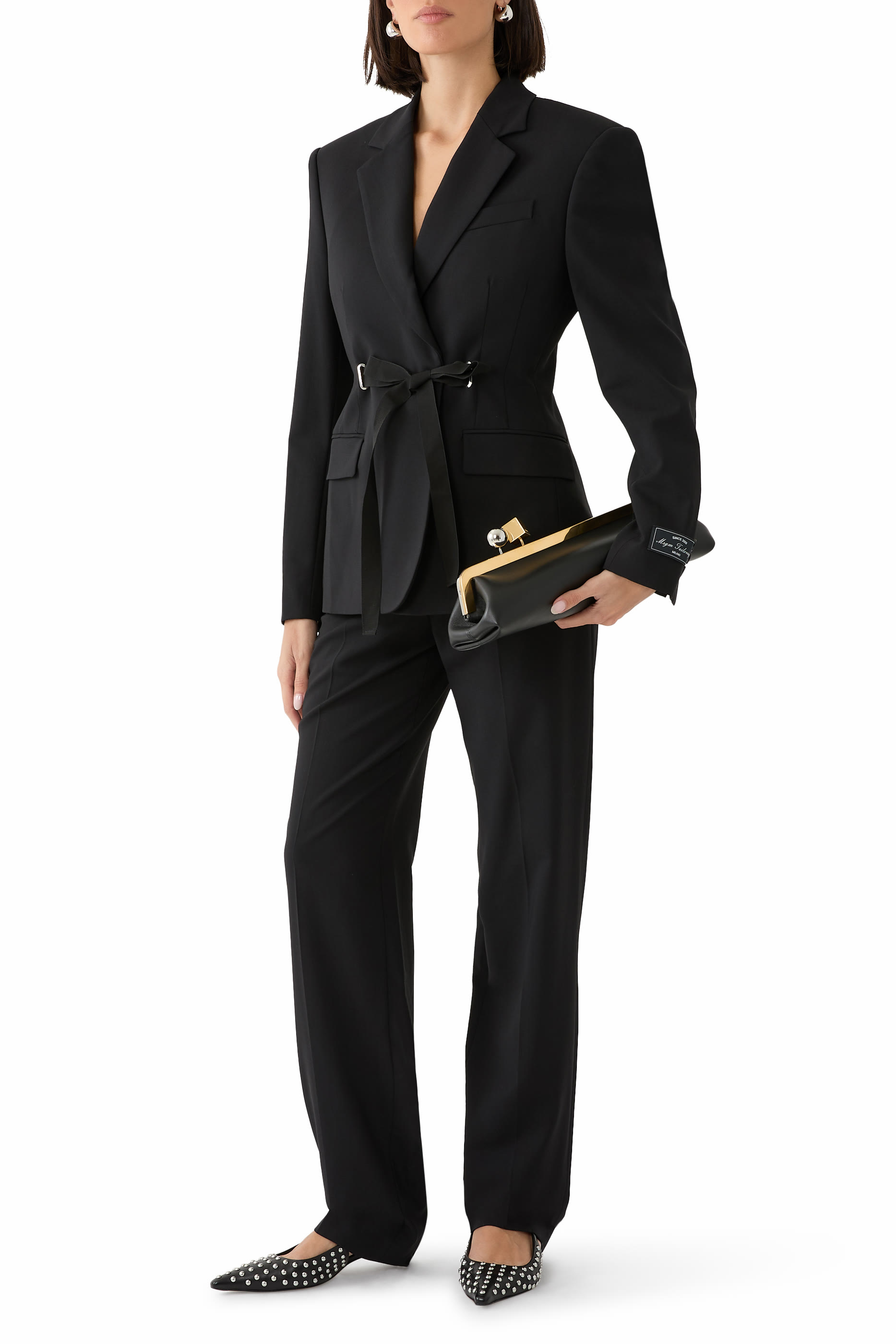 بنطال برباط عند الخصر صوف