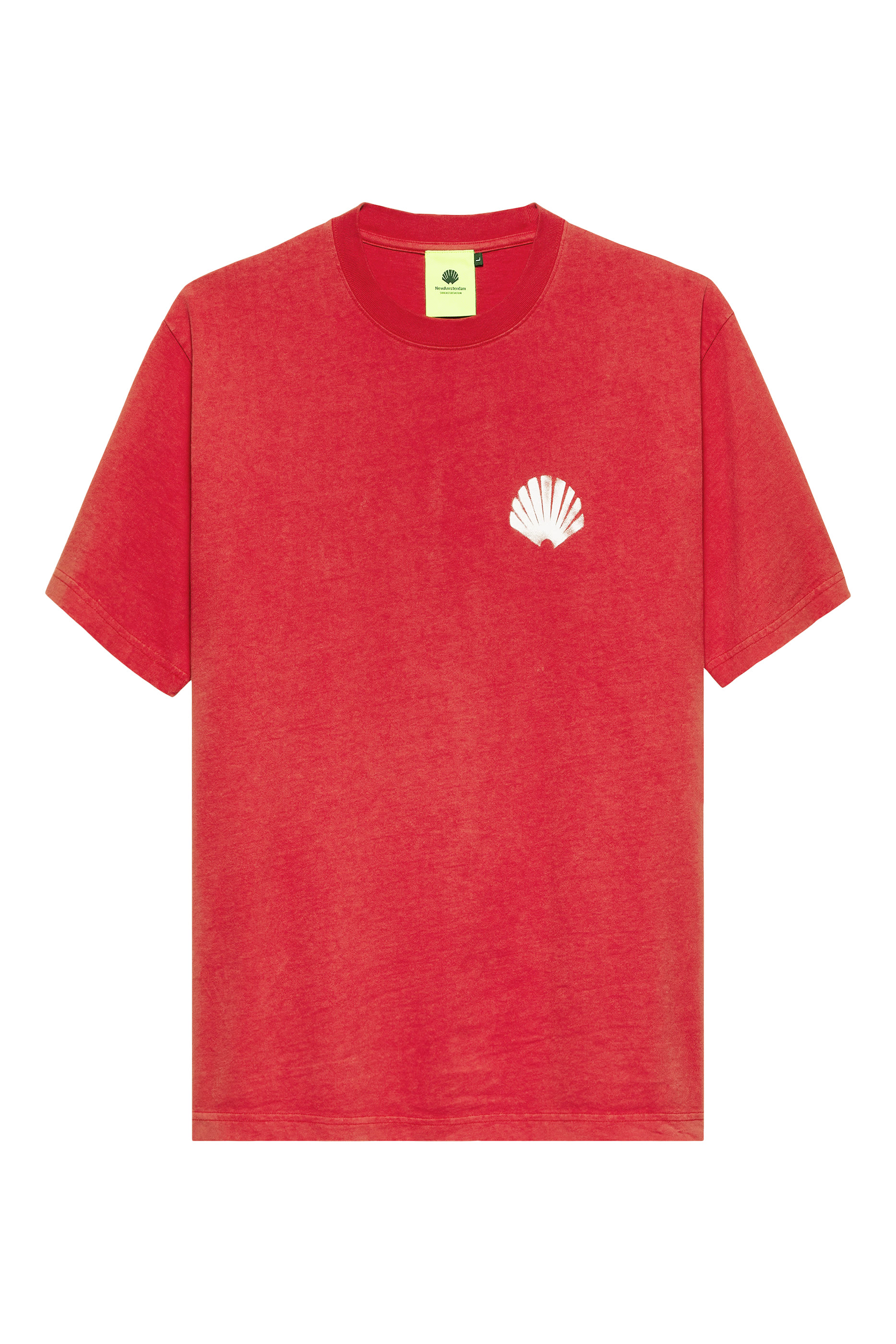 تيشيرت بشعار الماركة بطلاء بالبخاخ