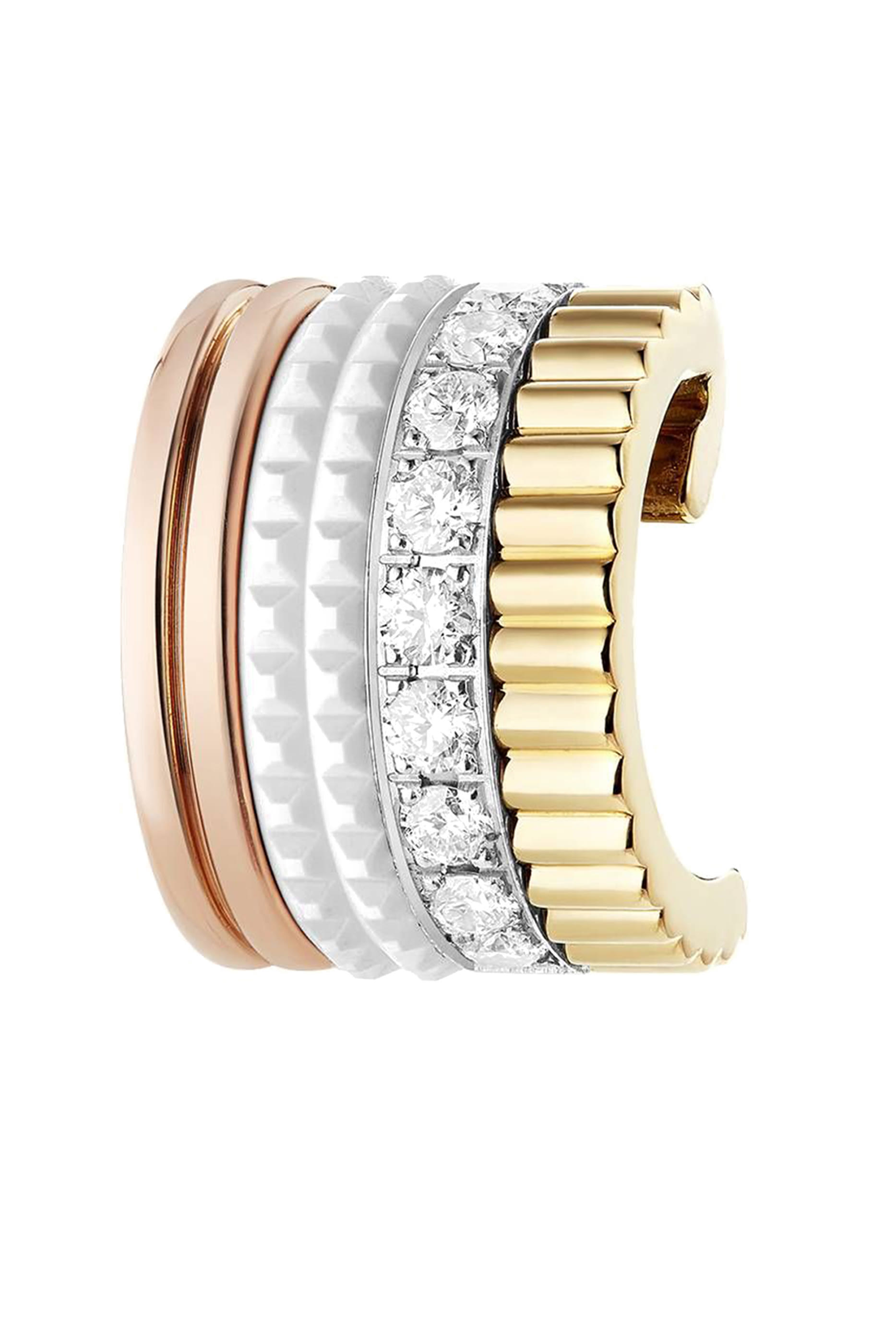 قرط كاتر إصدار وايت بمشبك ومرصع بماس