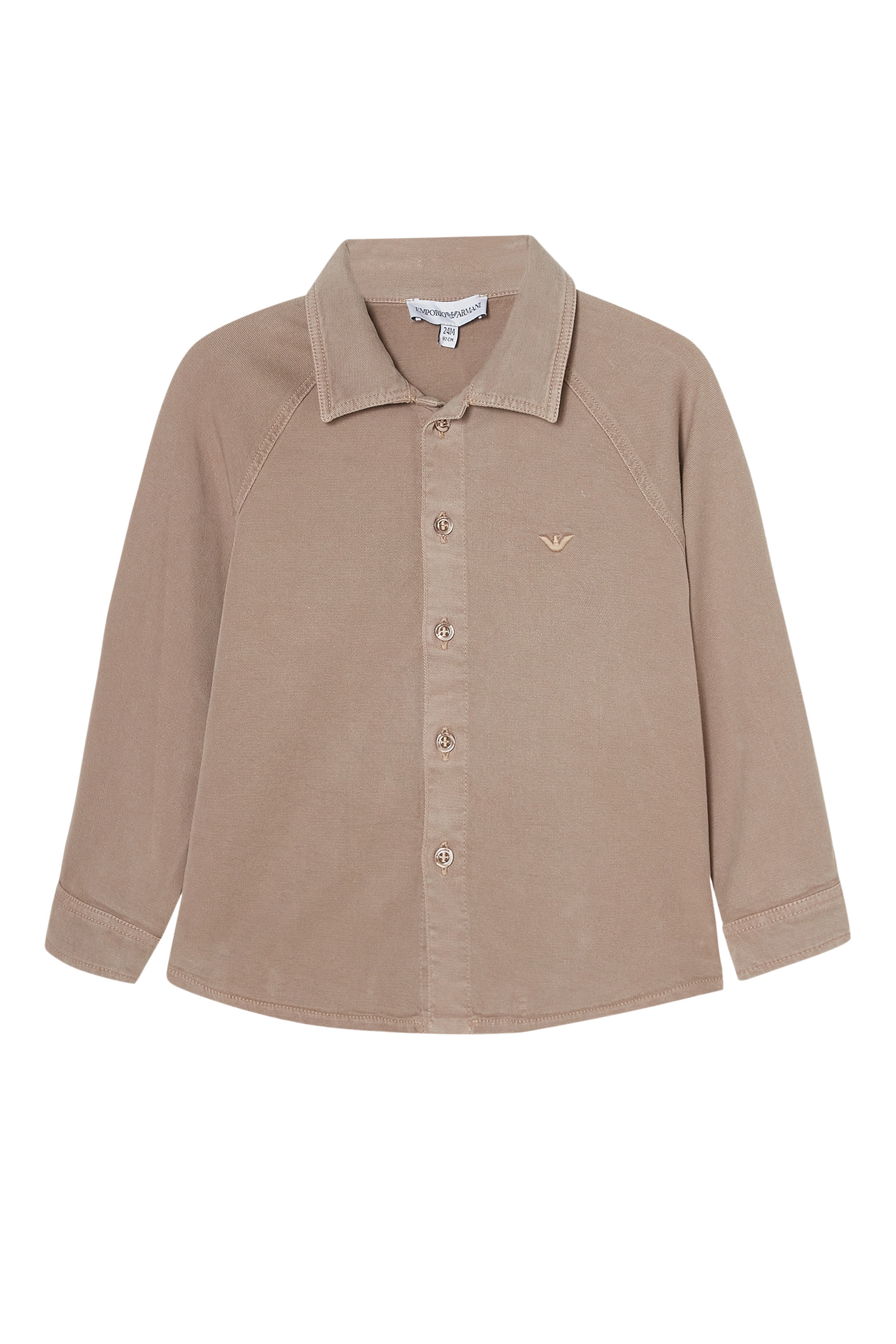 قميص بشعار الماركة بحجم صغير للأطفال