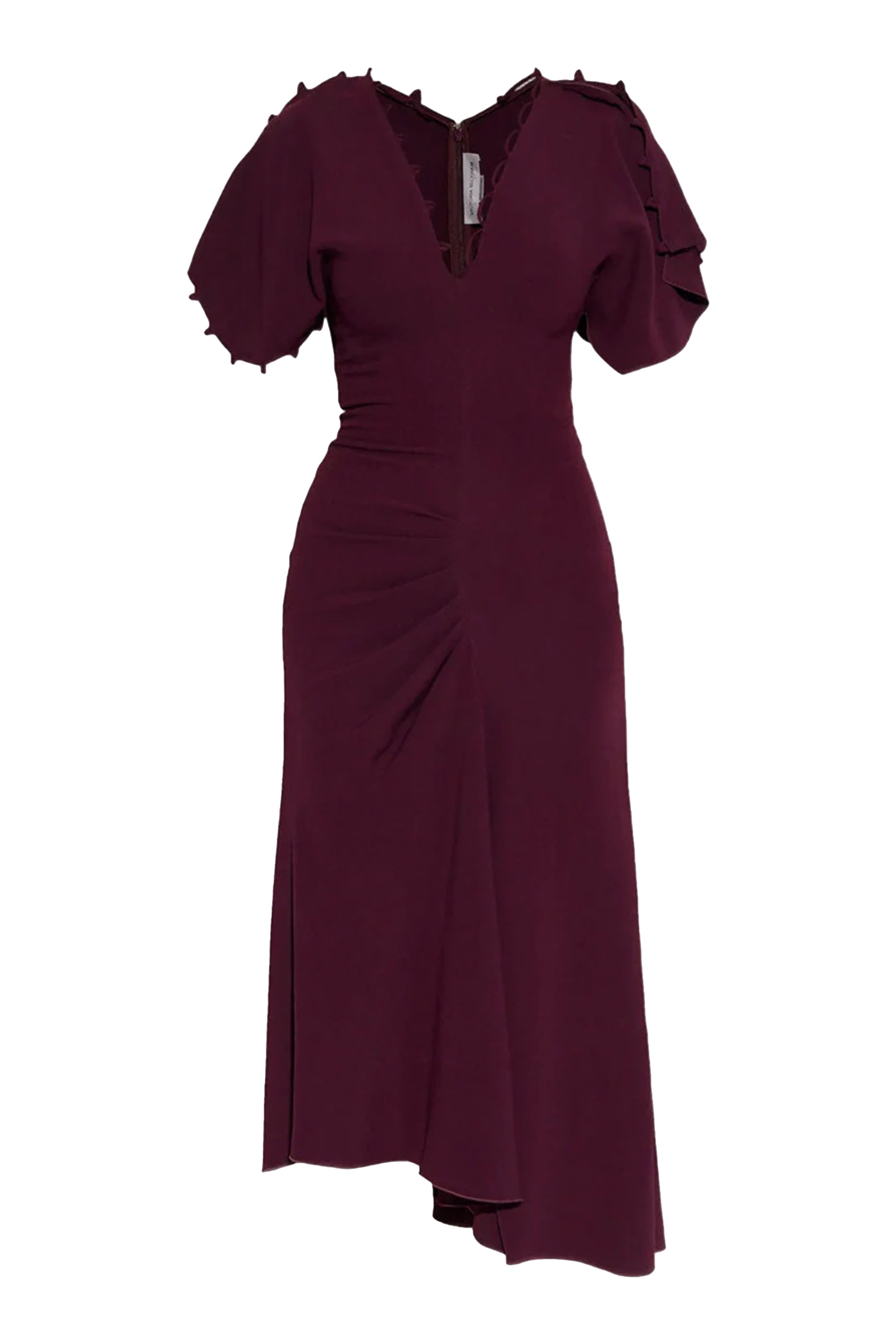 Short Sleeve Rouleaux Detail Dress 