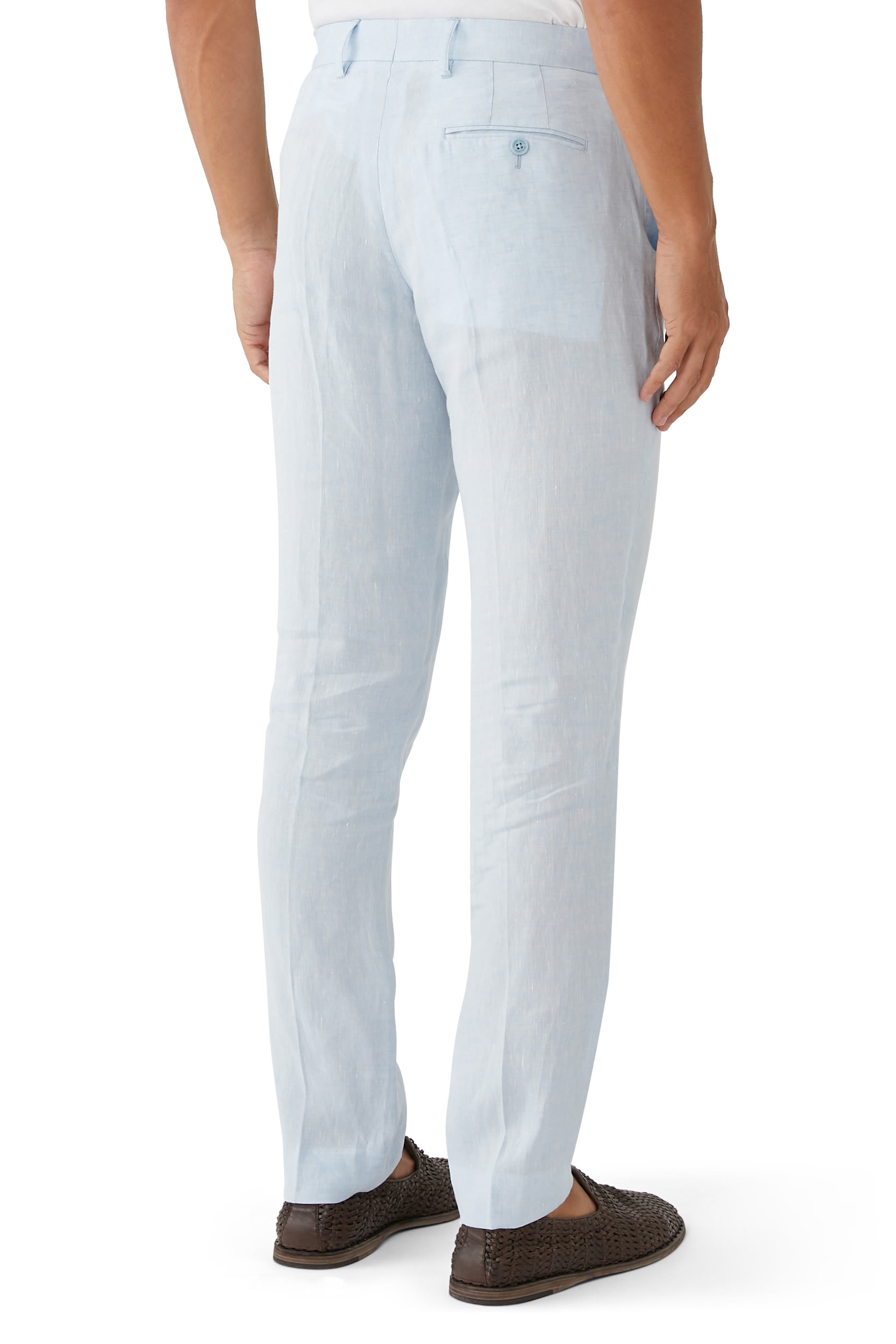 بنطال أفونسو بقصة مناسبة للجسم كتان