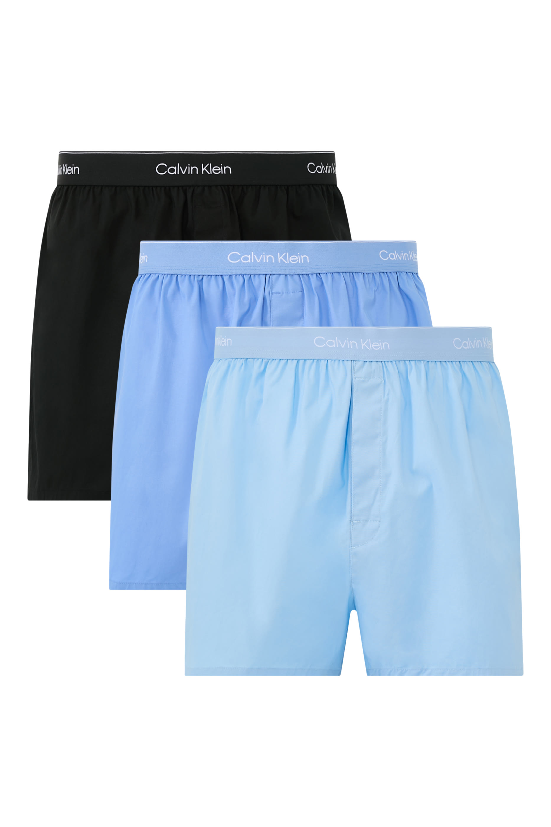 طقم بوكسر بقصة ضيقة وشعار الماركة، 3 قطع