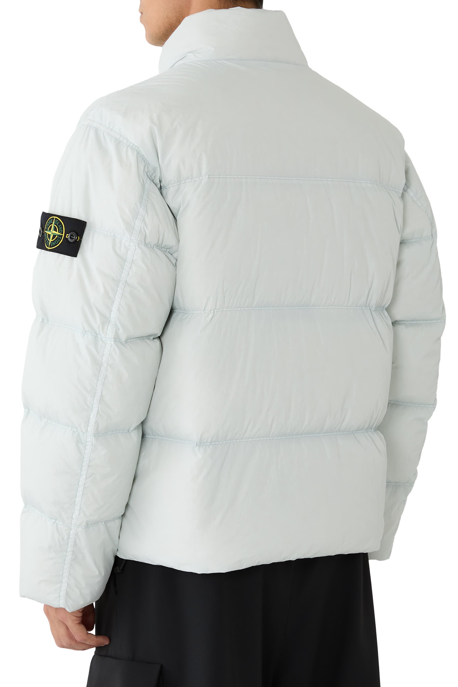 Compass Logo Embroidery Down Jacket