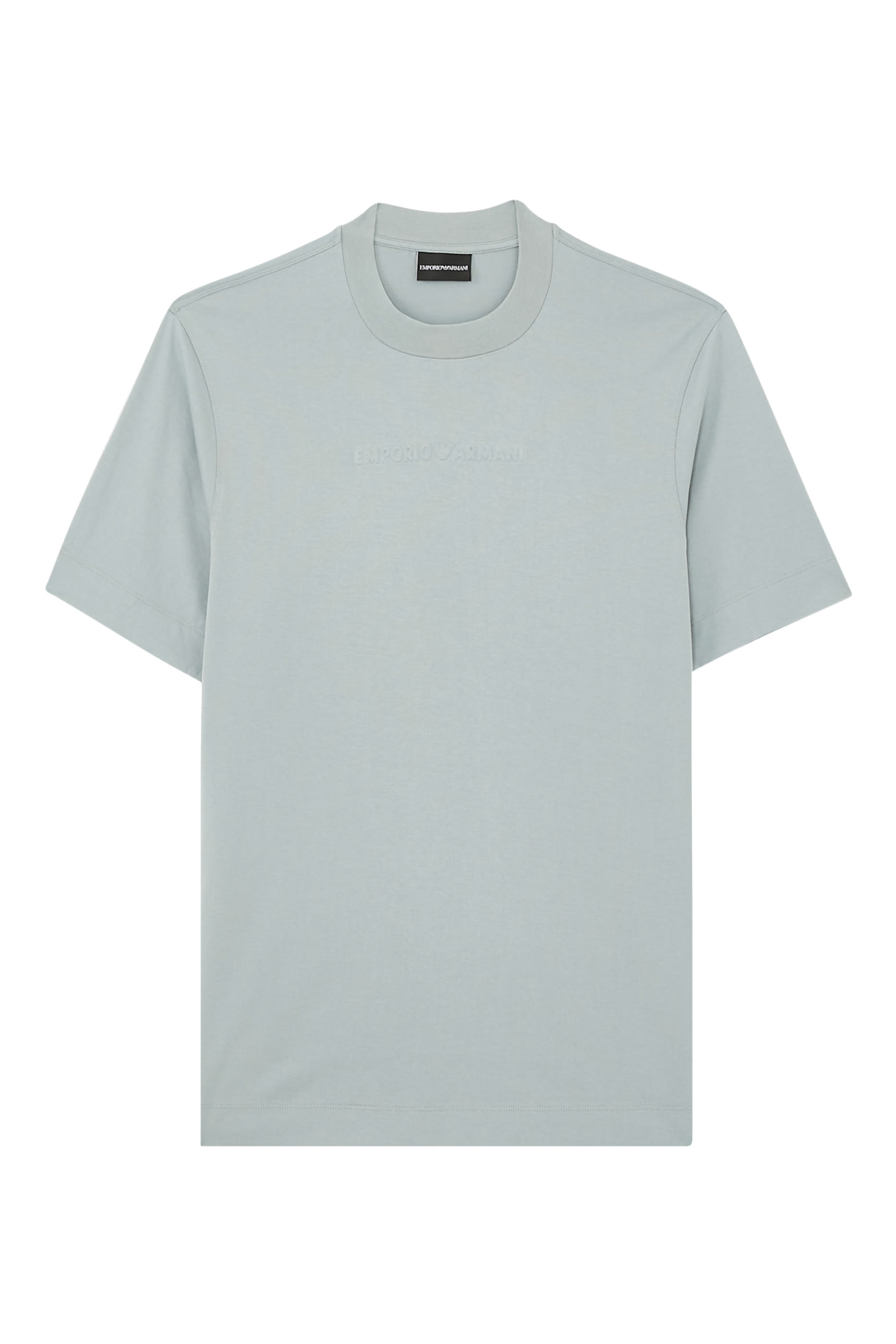 تيشيرت بنقشة شعار الماركة بحجم صغير