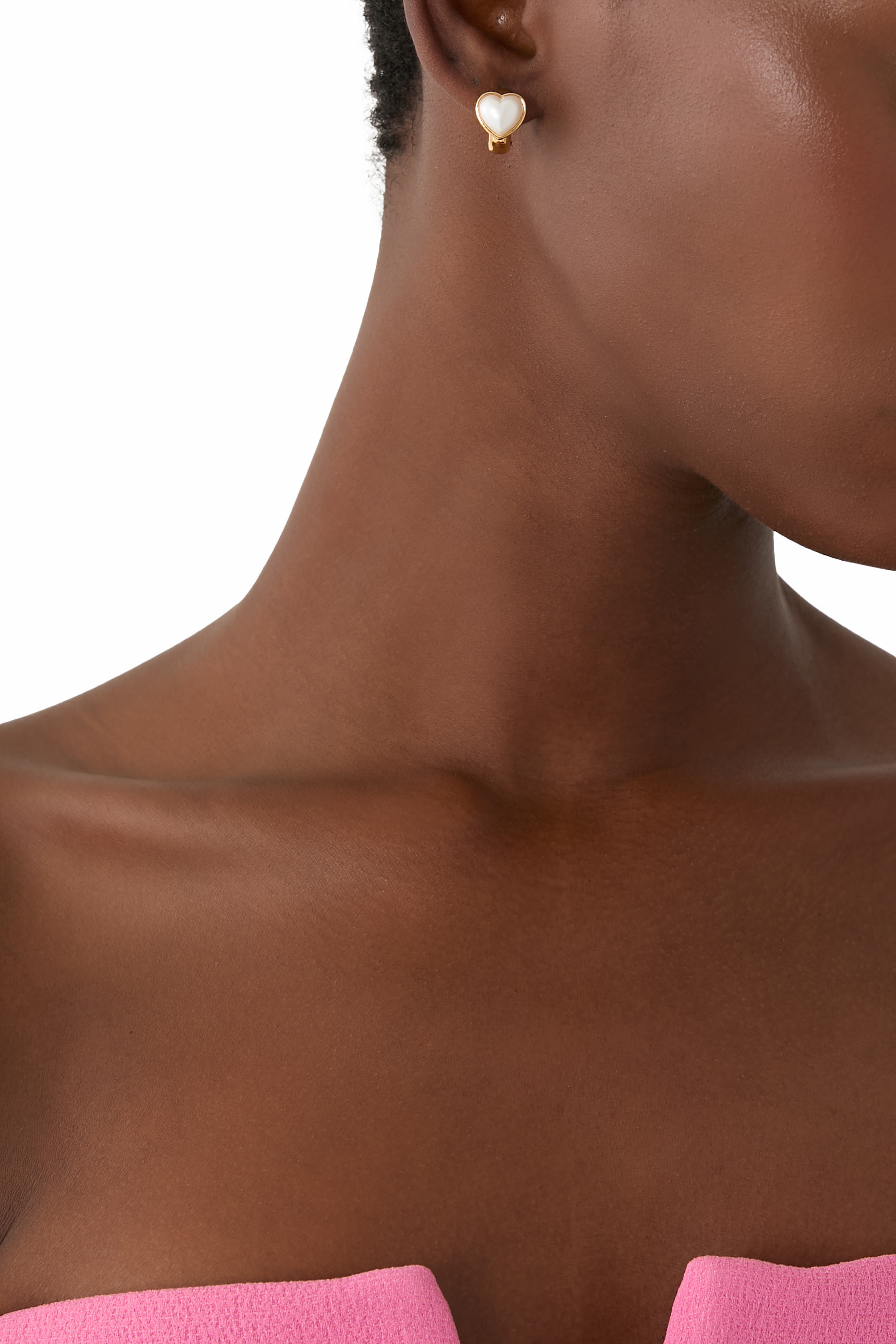 أقراط كيب سباركليج بلؤلؤ بتصميم قلب