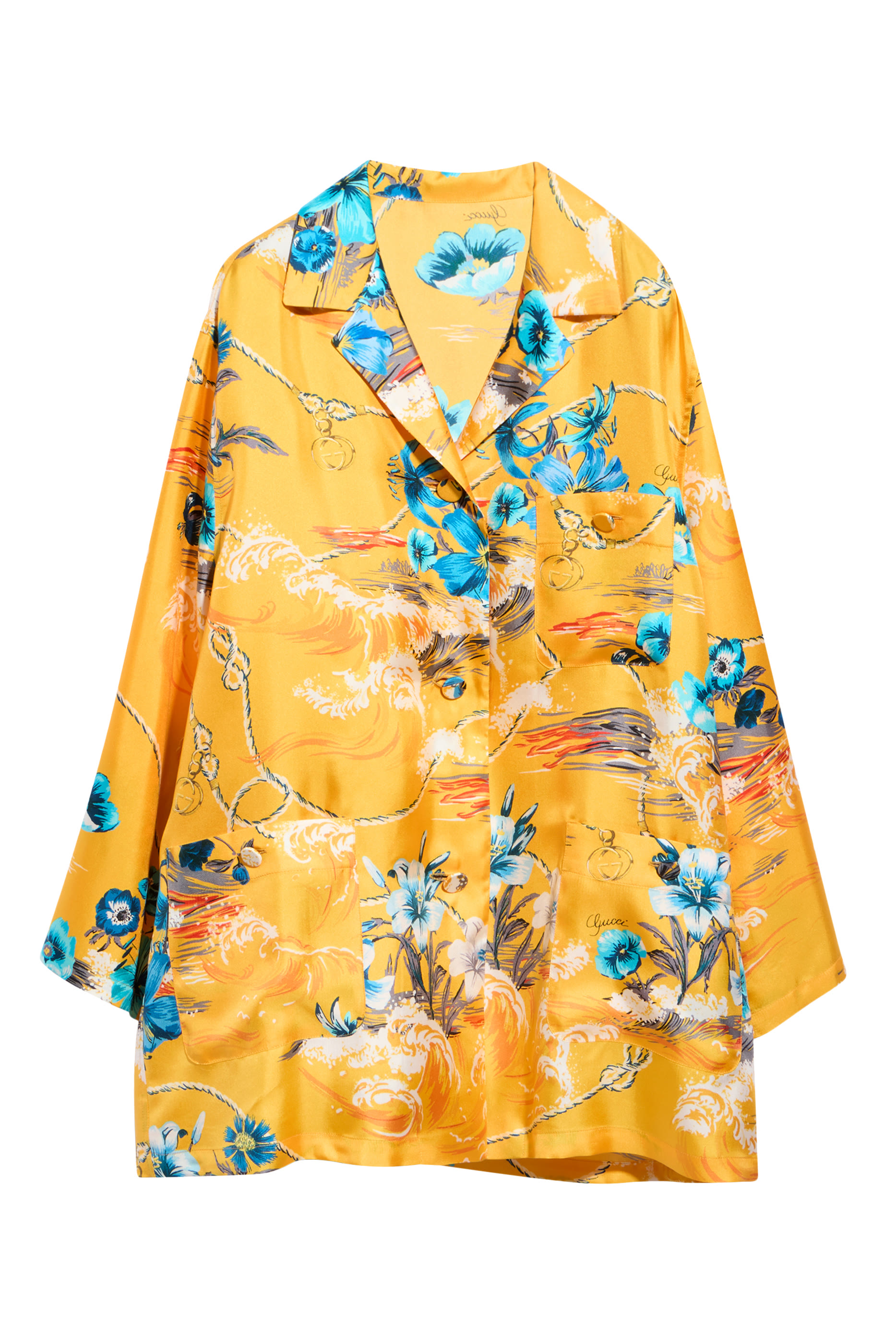 قميص بطبعة أزهار بالكامل