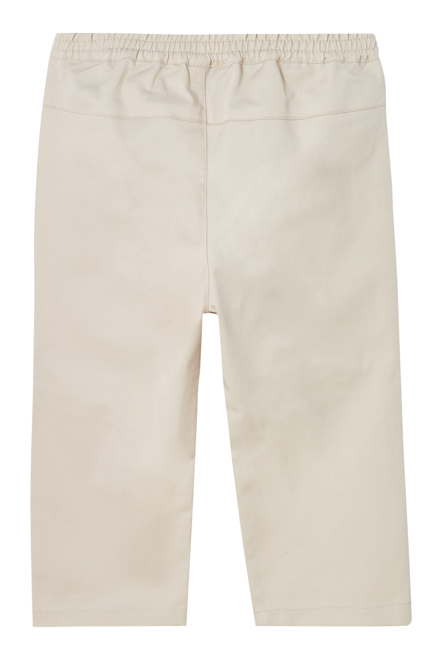 بنطال رياضي بقصة ساق مستقيمة وشعار الماركة عند الجيب للأطفال