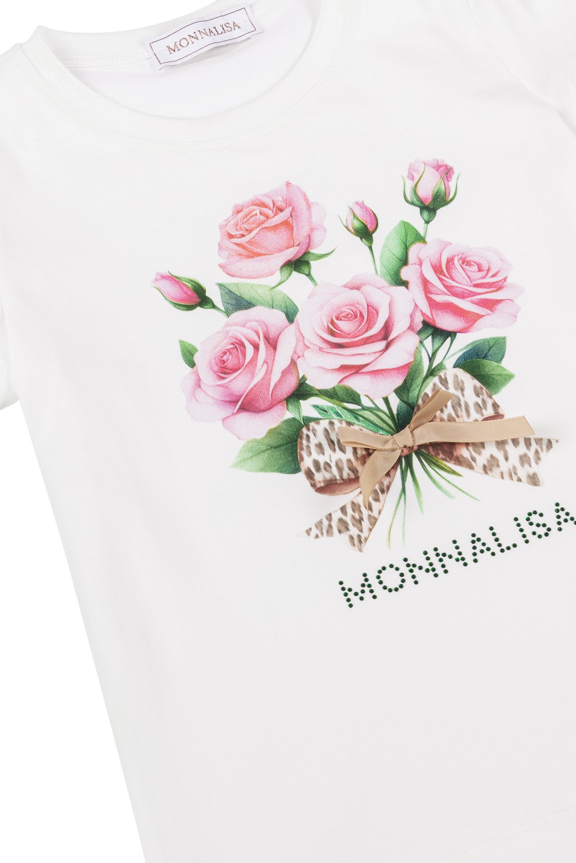 تيشيرت بنقشة باقة زهور للأطفال