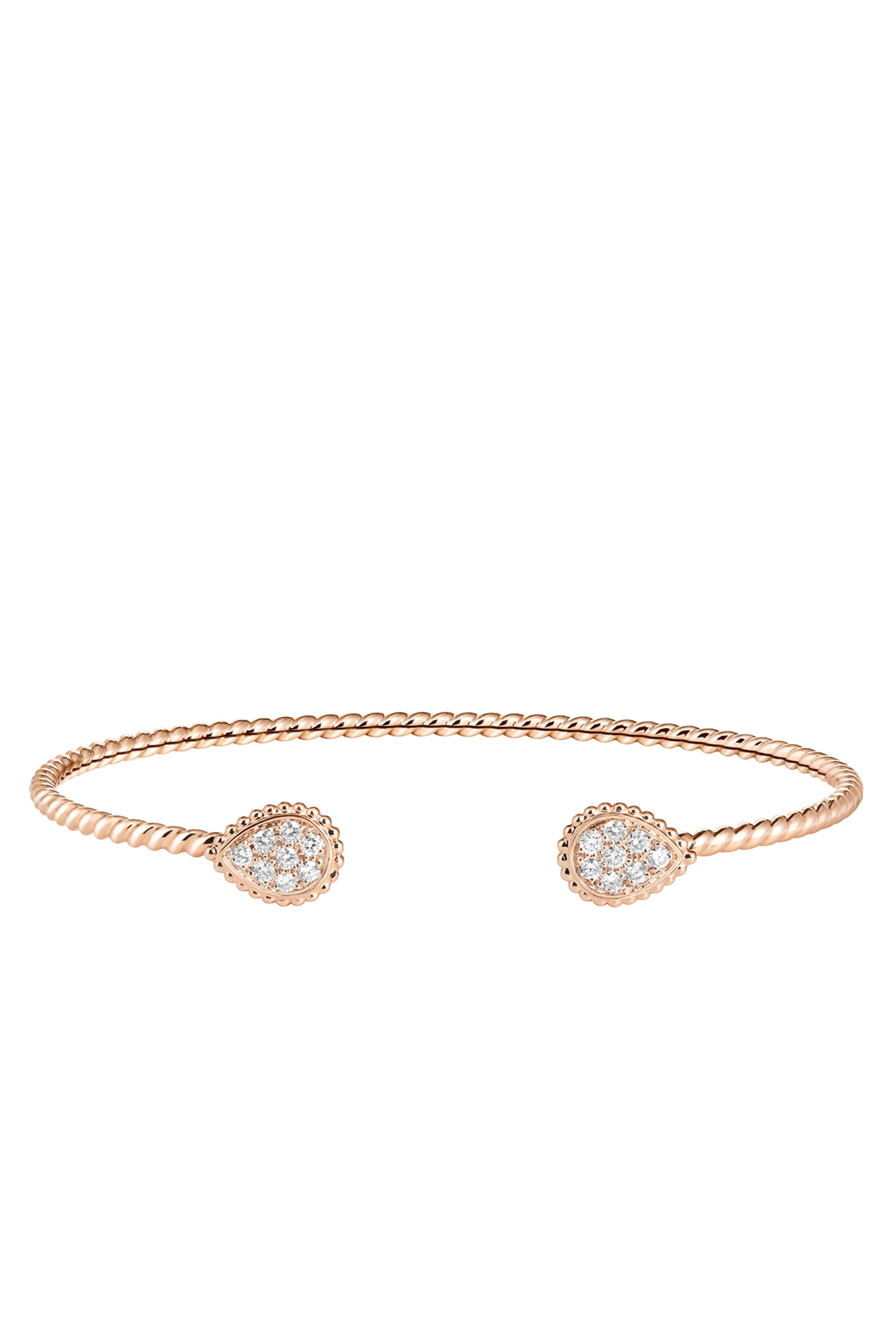 سوار سيربنت بوهيم مرصع بالماس، ذهب وردي عيار 18