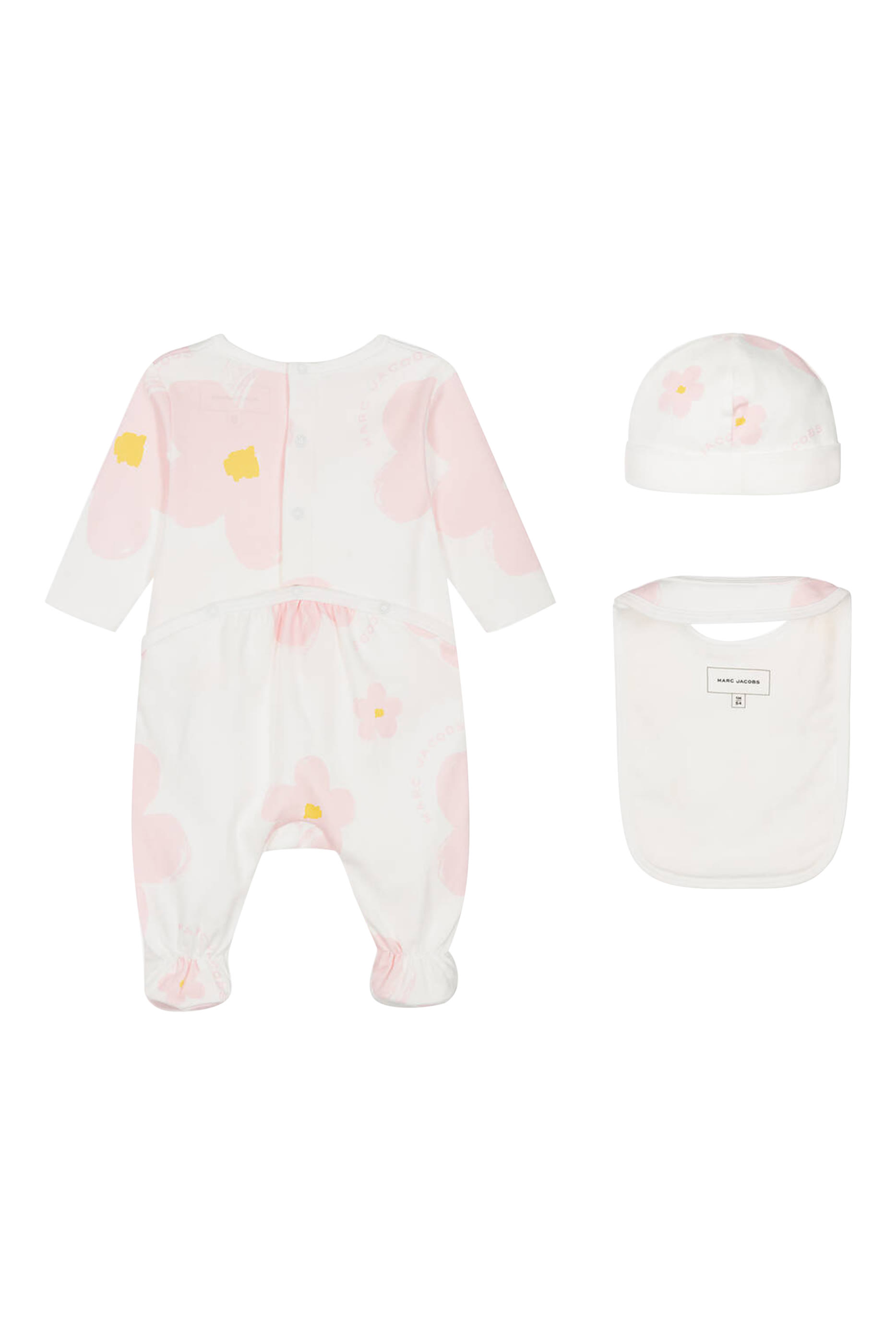 طقم بودي سوت بنقشة زهور للأطفال، 3 قطع