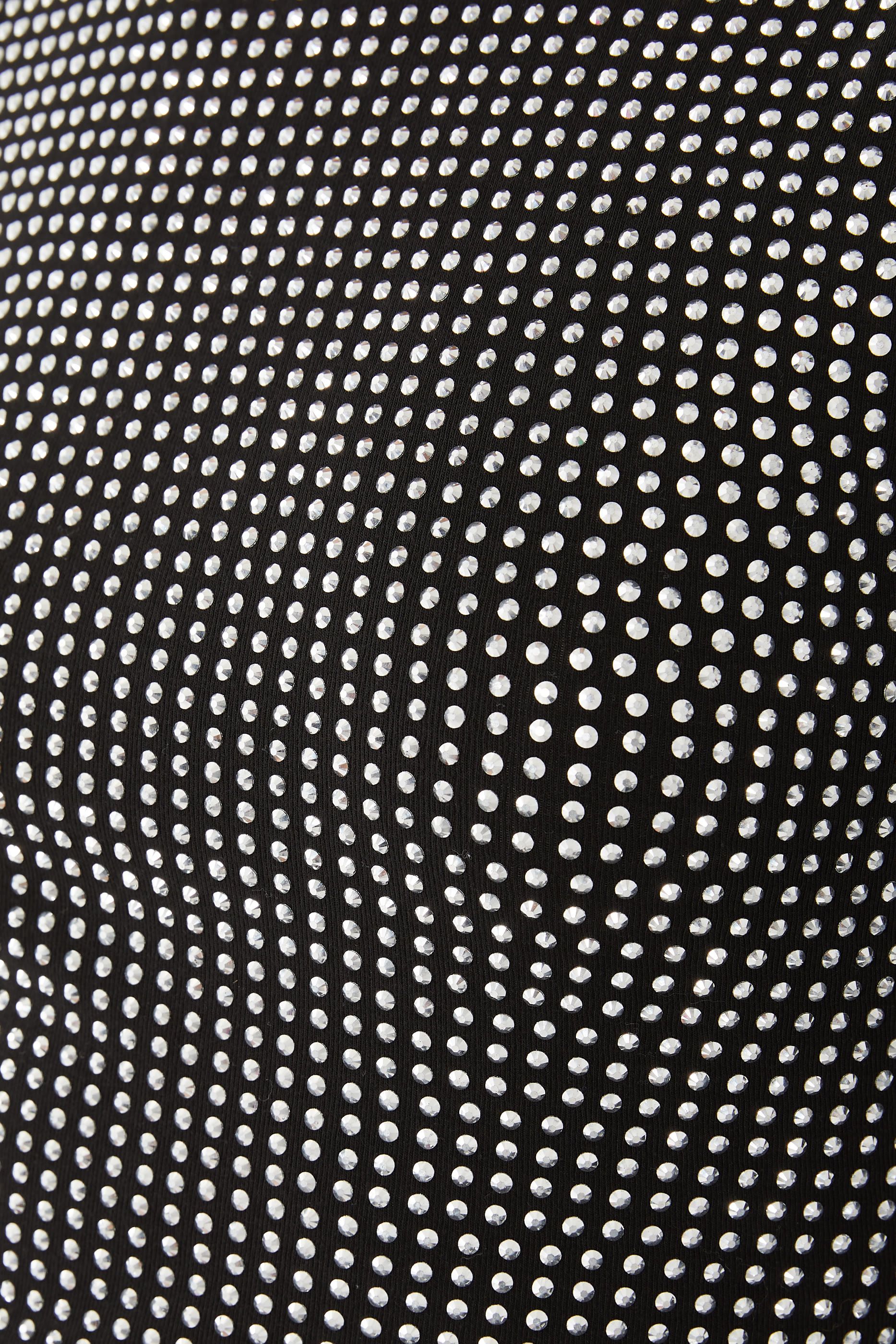 فستان قصير مرصع بالكريستال