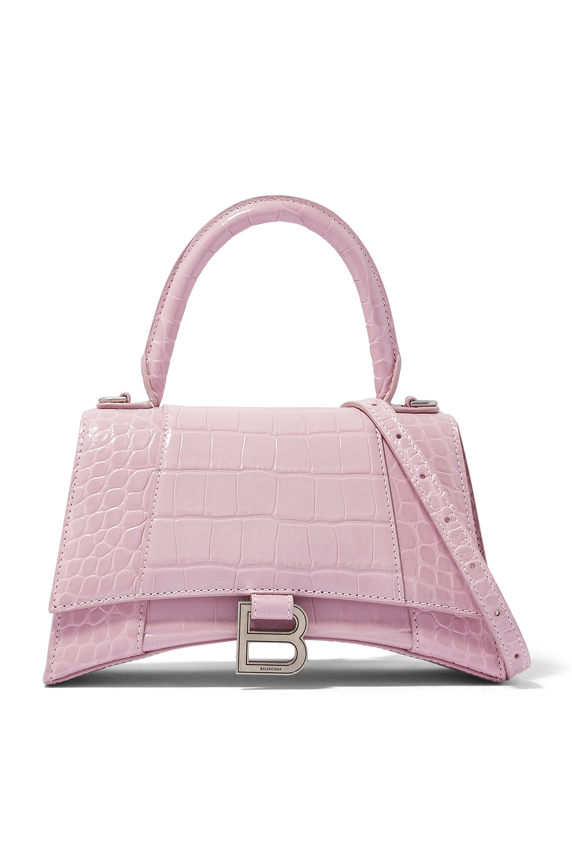 حقيبة يد اورجلاس صغيرة بنقشة جلد التمساح