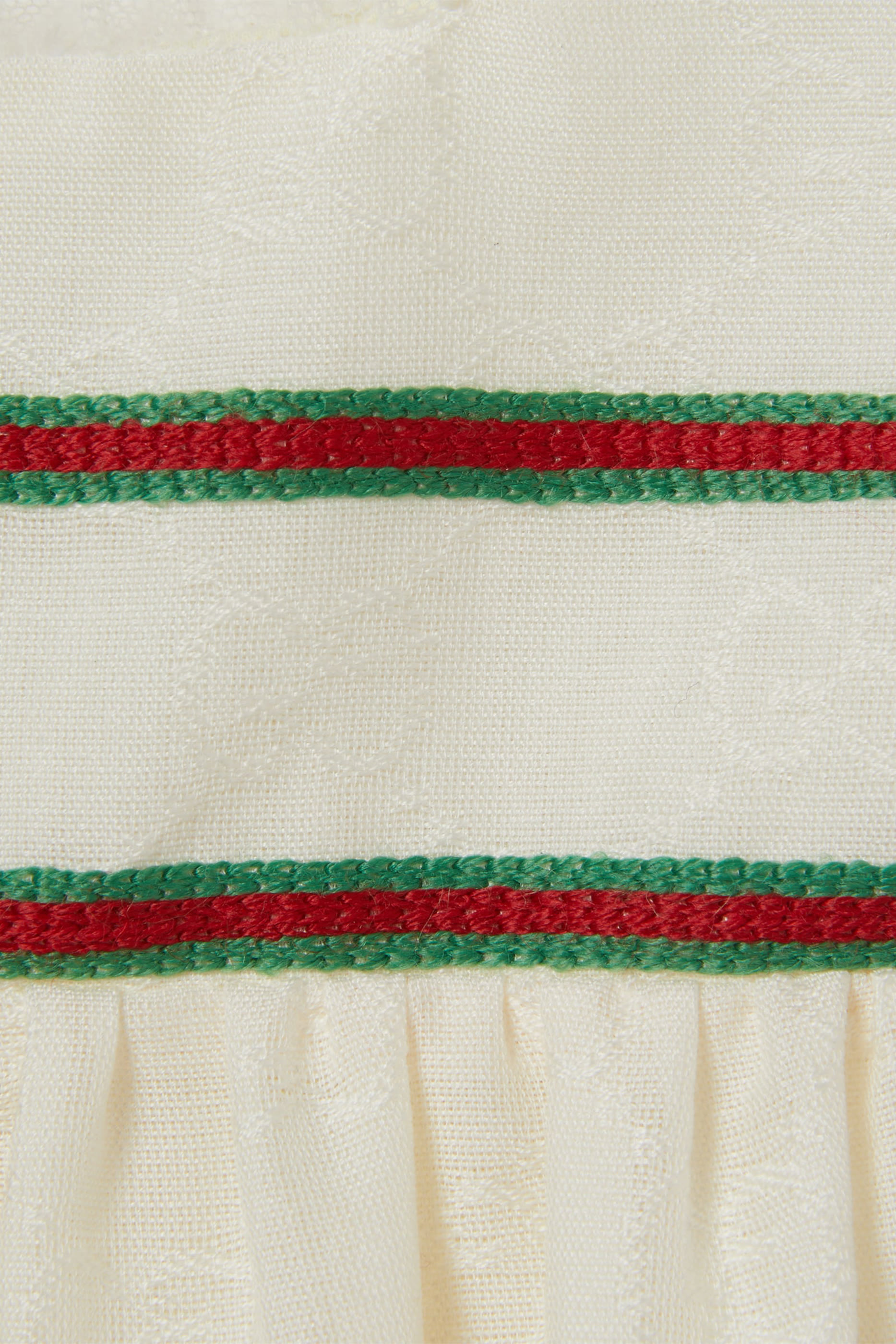 فستان بشريط ويب وحرفي شعار الماركة قطن للأطفال