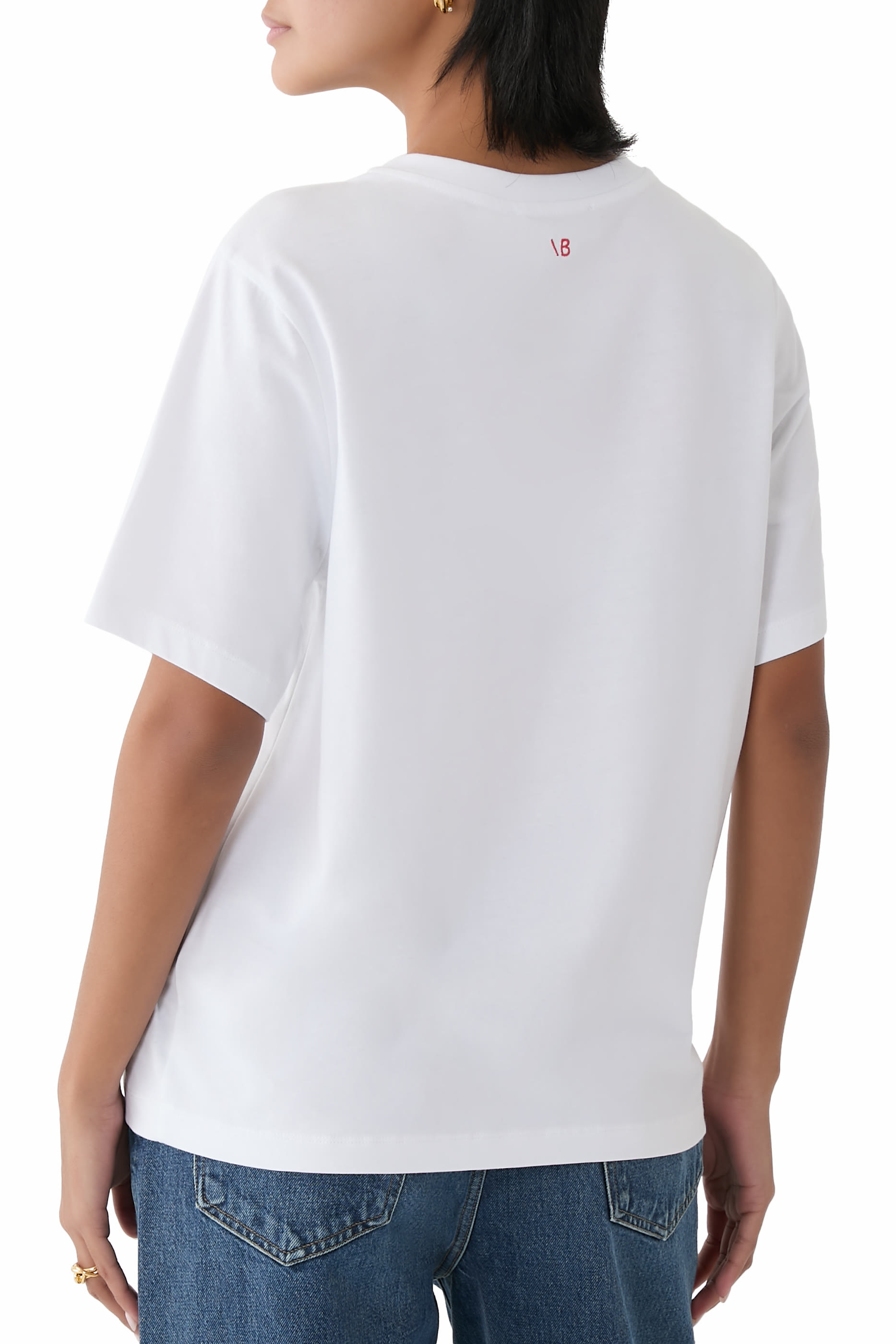 تيشيرت بنقشة شعار