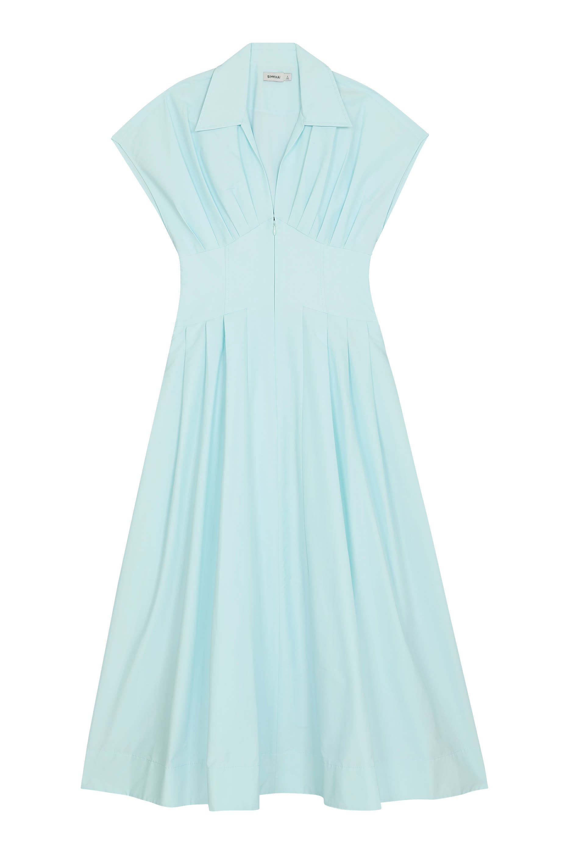 Farlow Cotton Faille Midi Dress 