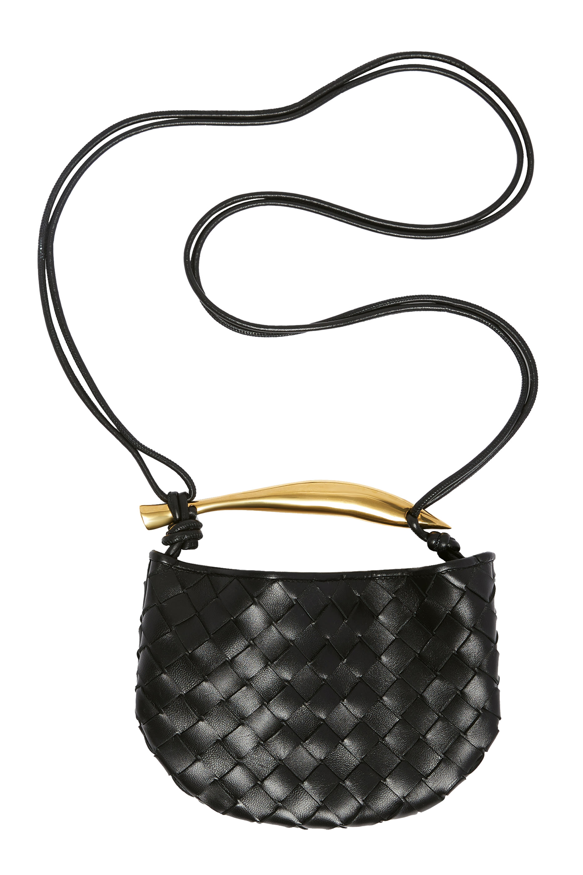 حقيبة ساردين صغيرة جلد مجدول