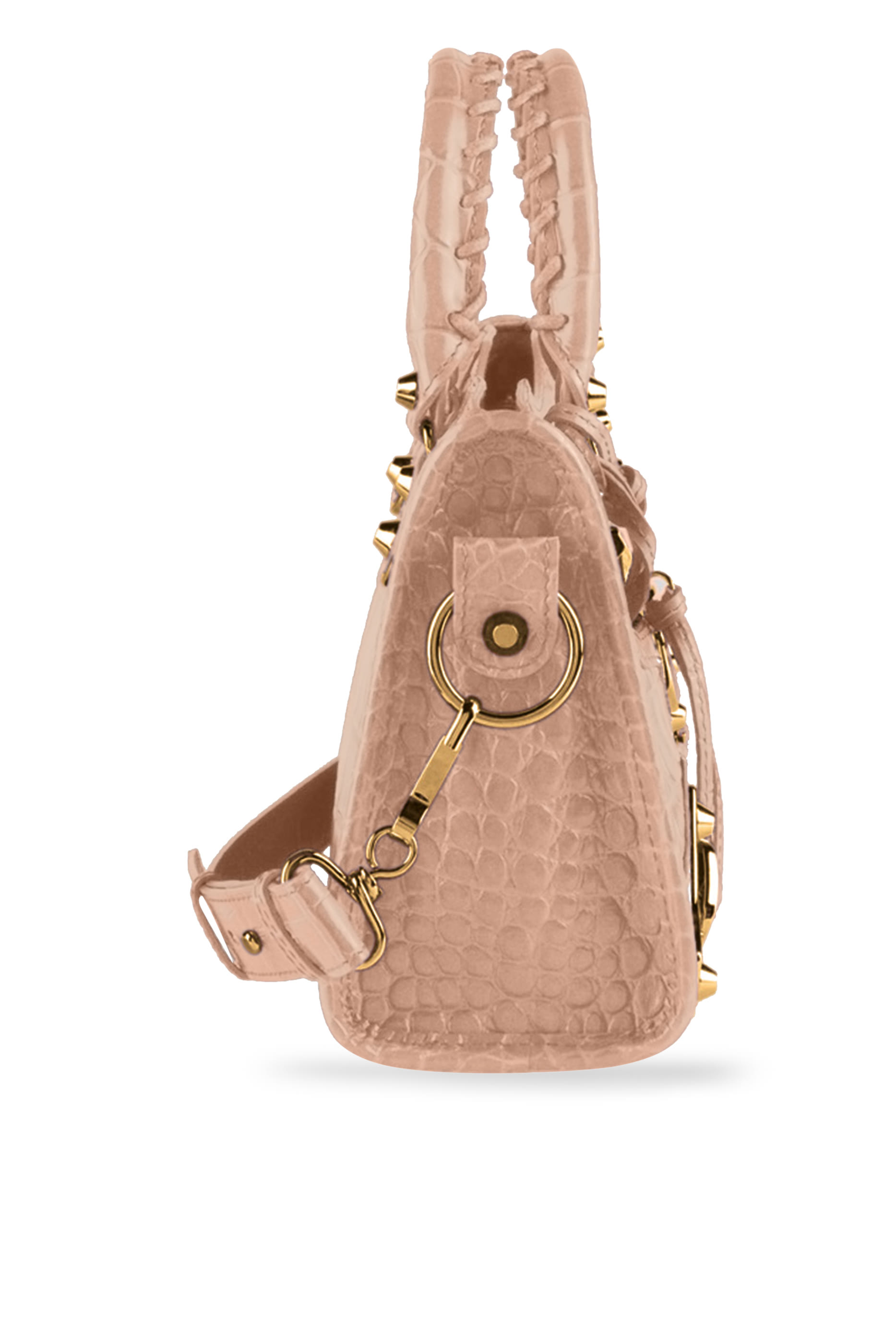 حقيبة سيتي صغيرة بحافة لامعة