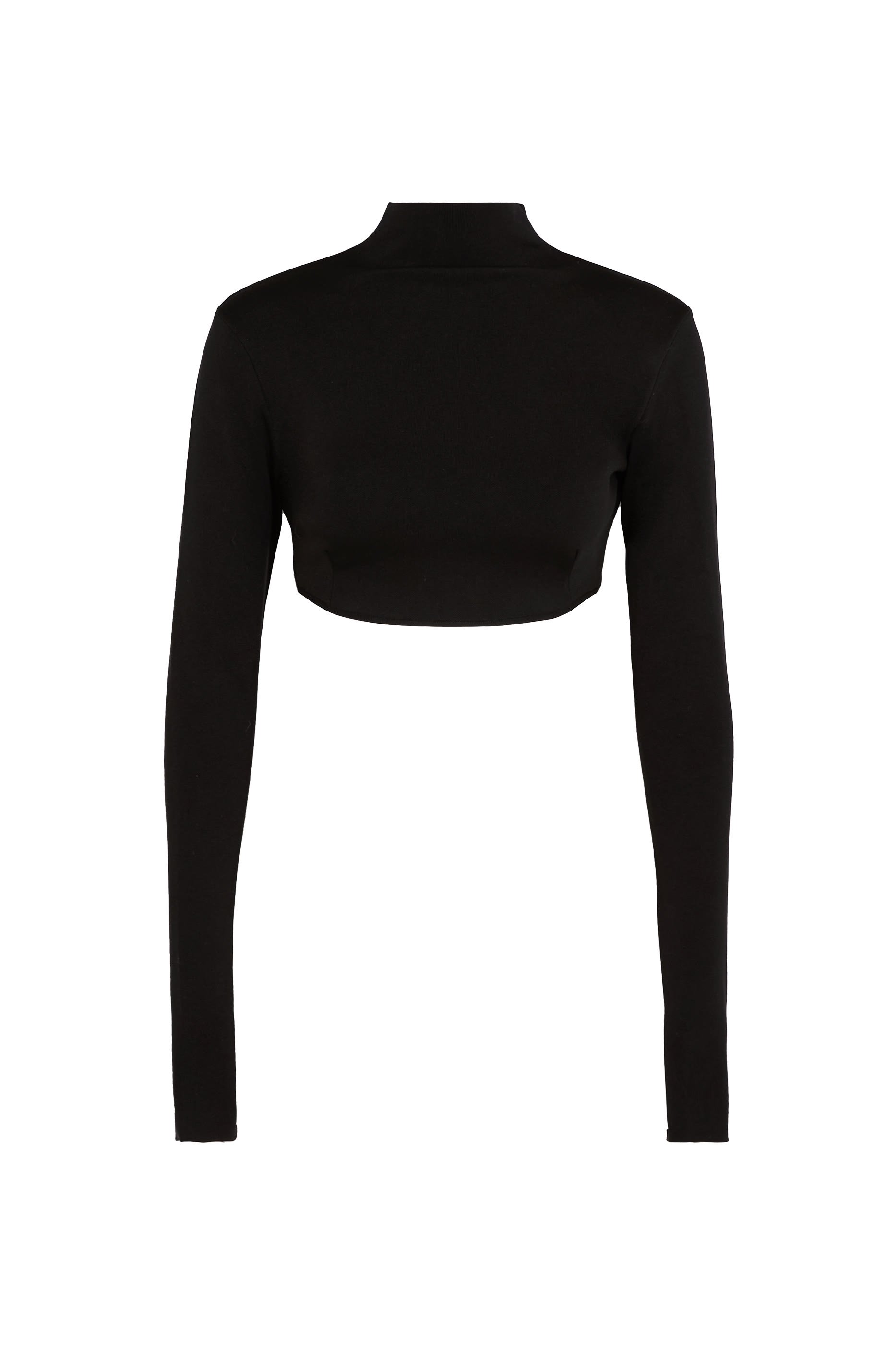 بلوزة قصيرة منسوجة