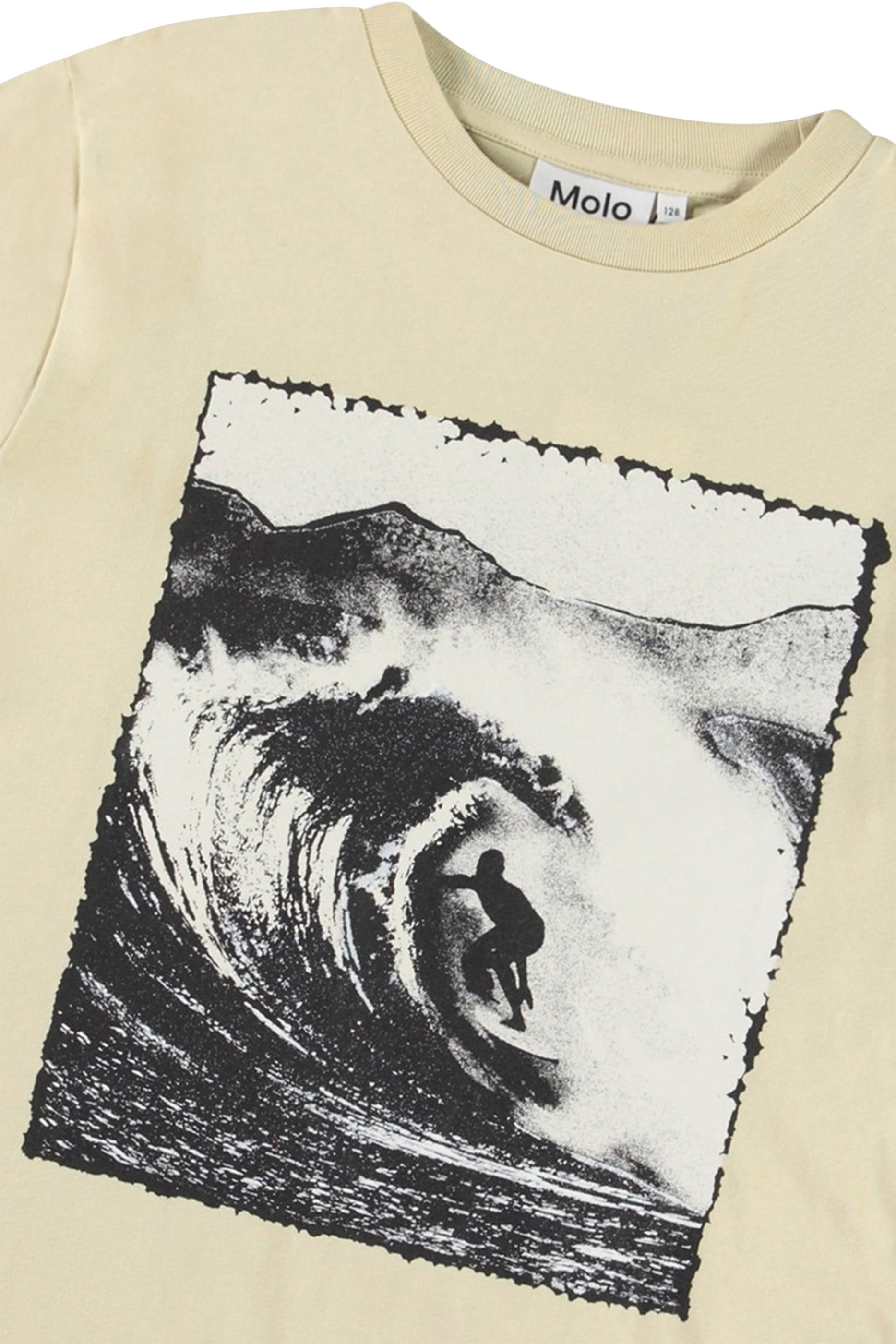 تيشيرت بطبعة بيس قطن عضوي للأطفال