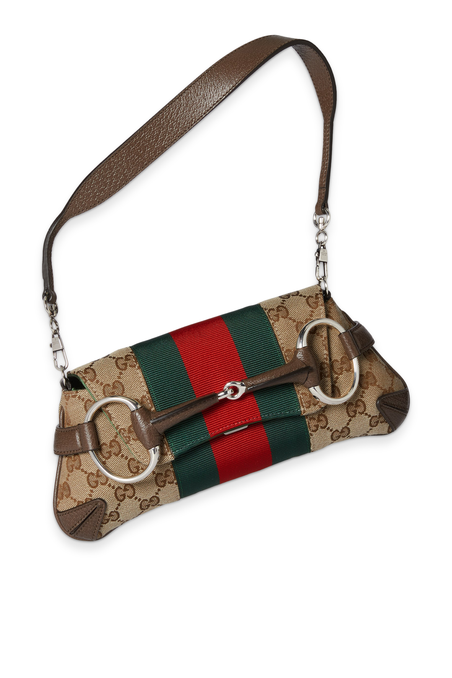 حقيبة كتف صغيرة بسلسلة وحلية لجام الحصان