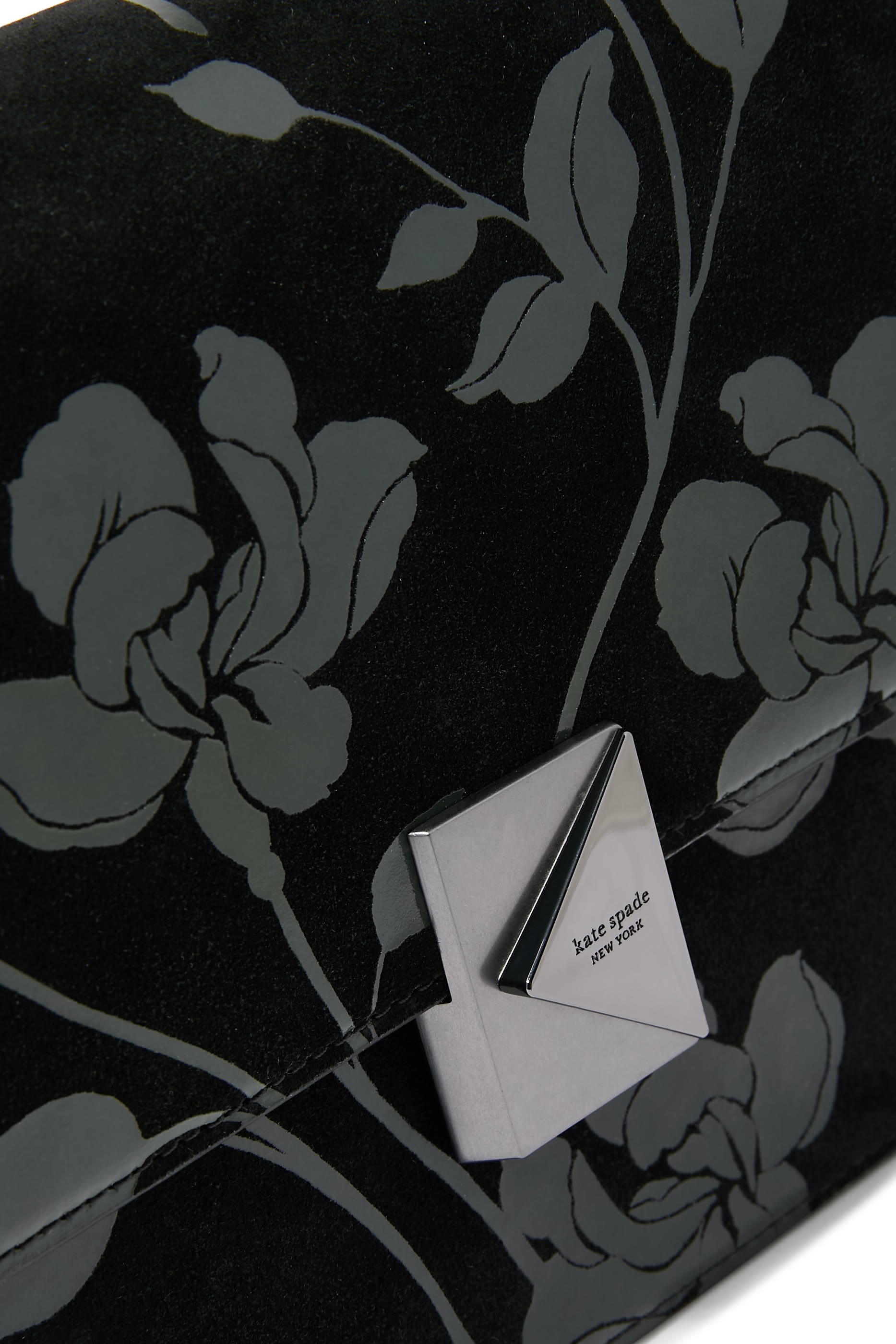 حقيبة كتف بنقشة زهور