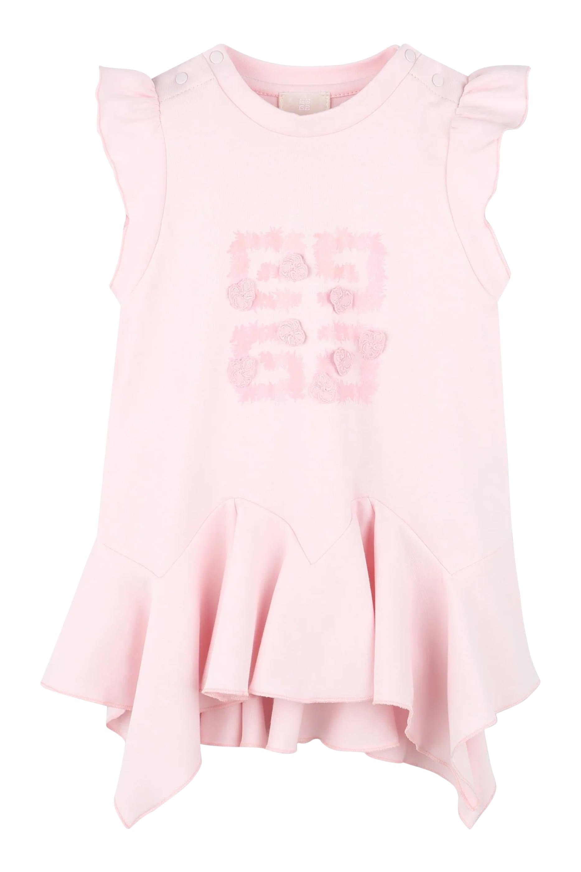 فستان بشعار الماركة في الأمام والخلف للأطفال