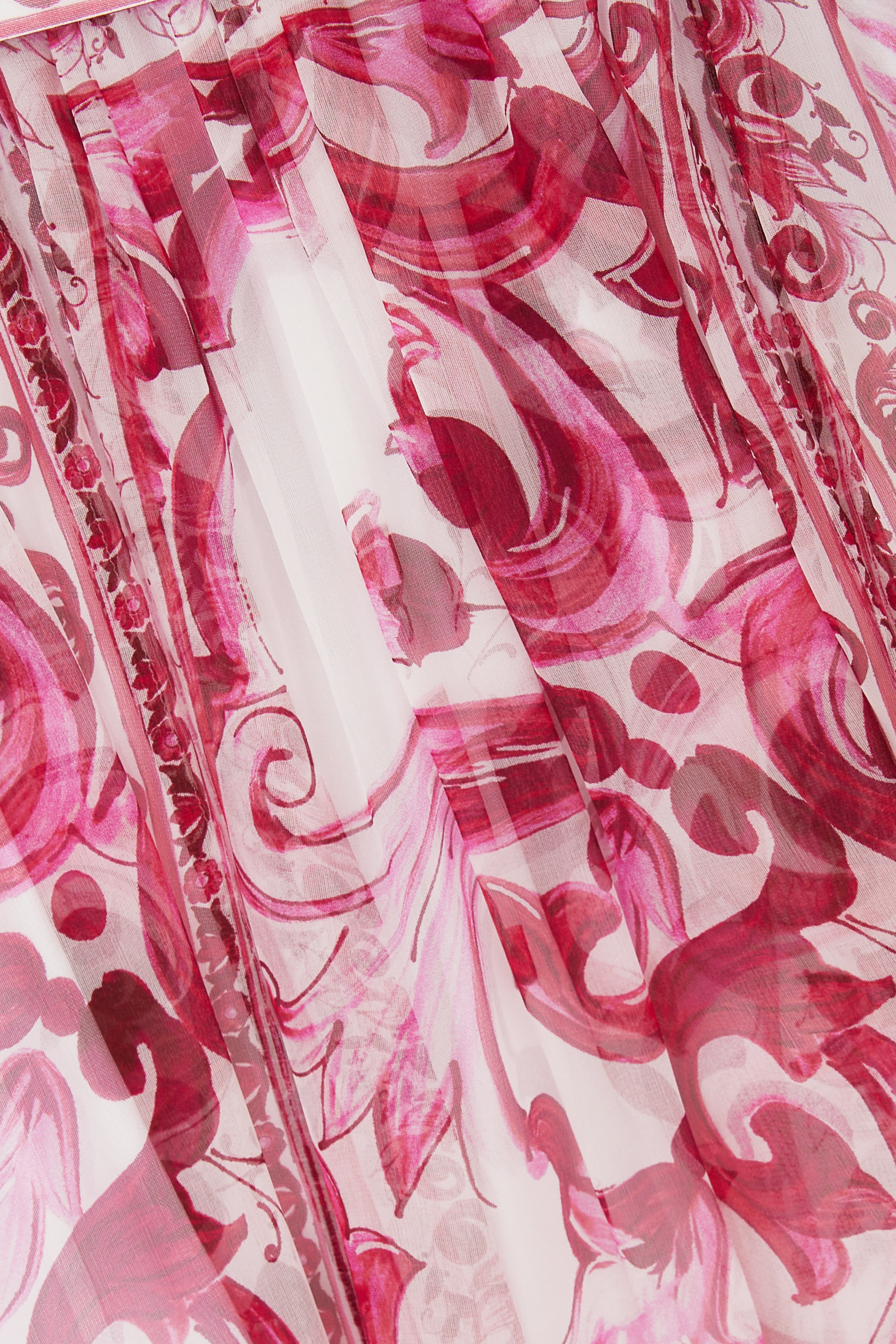 فستان للأطفال بطبعة ماجوليكا حرير شيفون