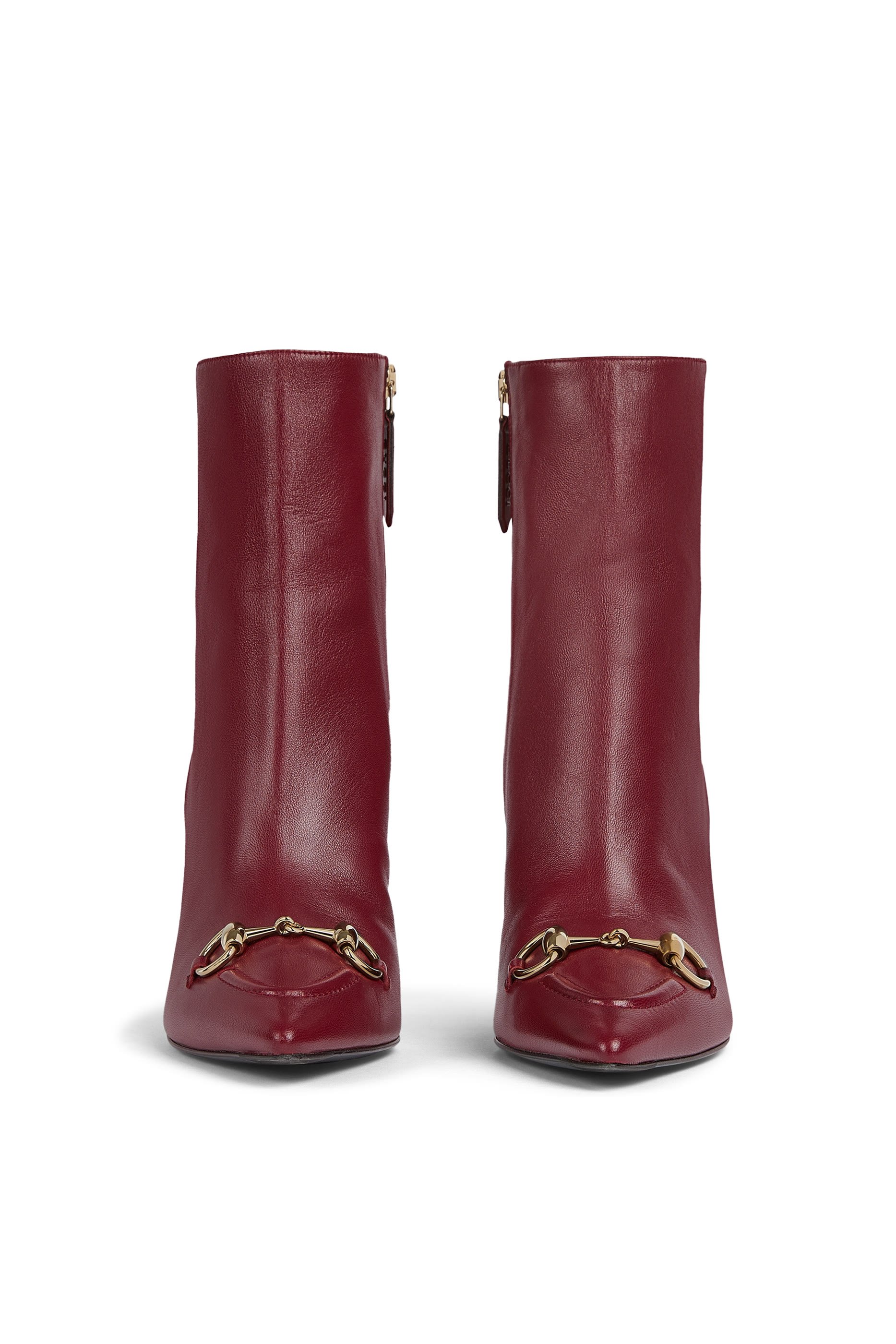 حذاء بوت 80 بطول الكاحل مزين بحلية شعار الماركة