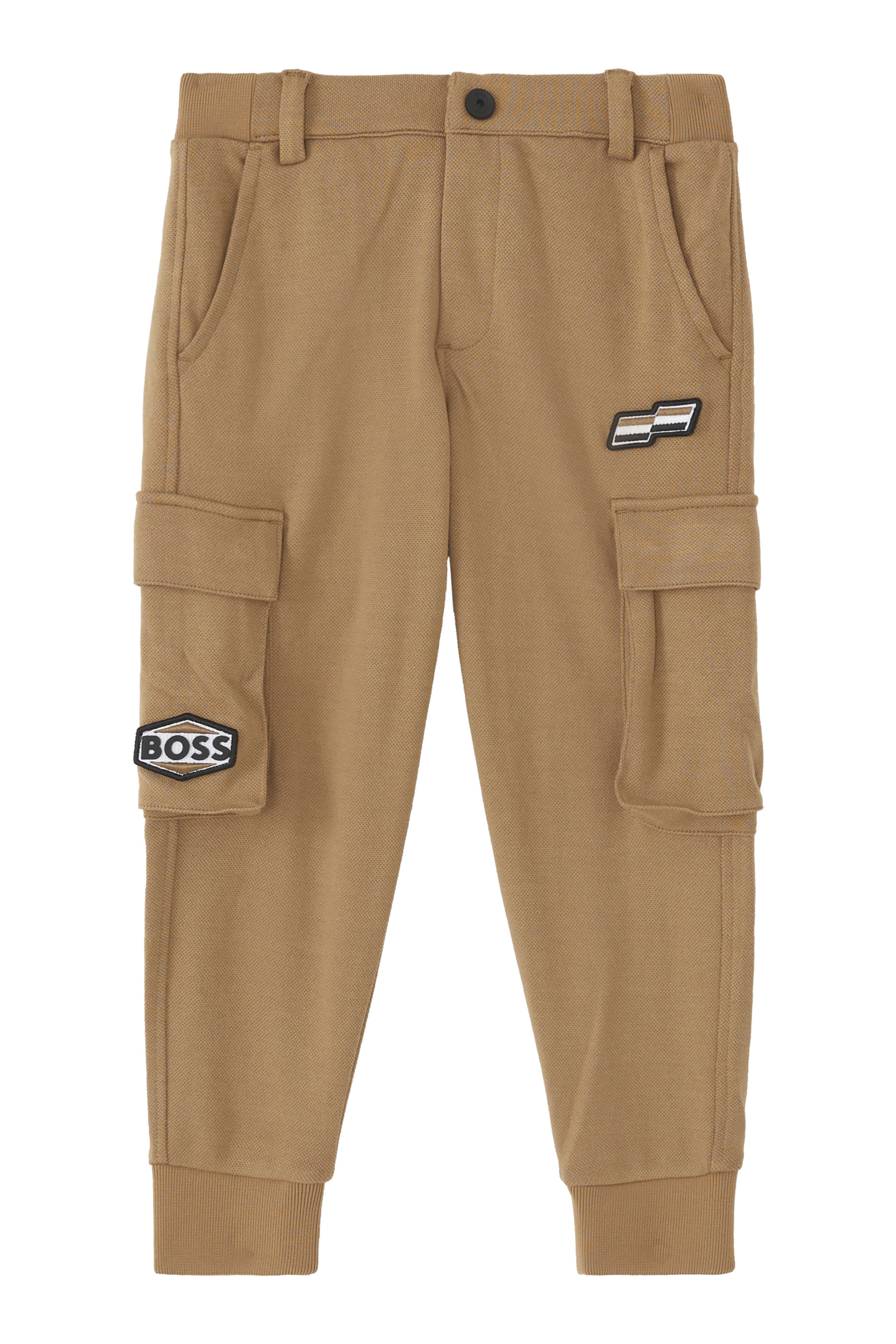 بنطال رياضي كارجو للأطفال بشعار الماركة