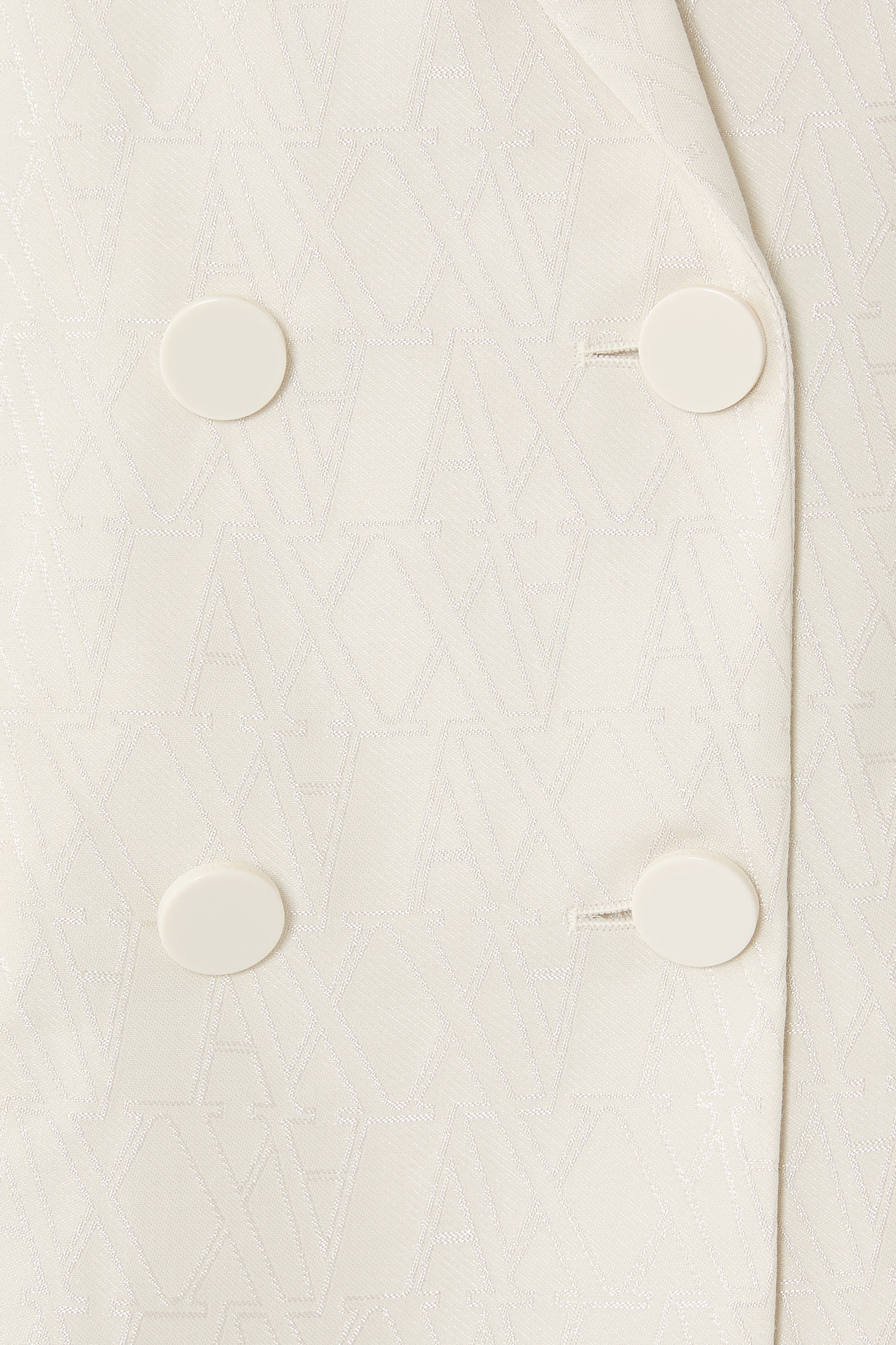 بليزر بضفي أزرار مزين كليا بشعار الماركة