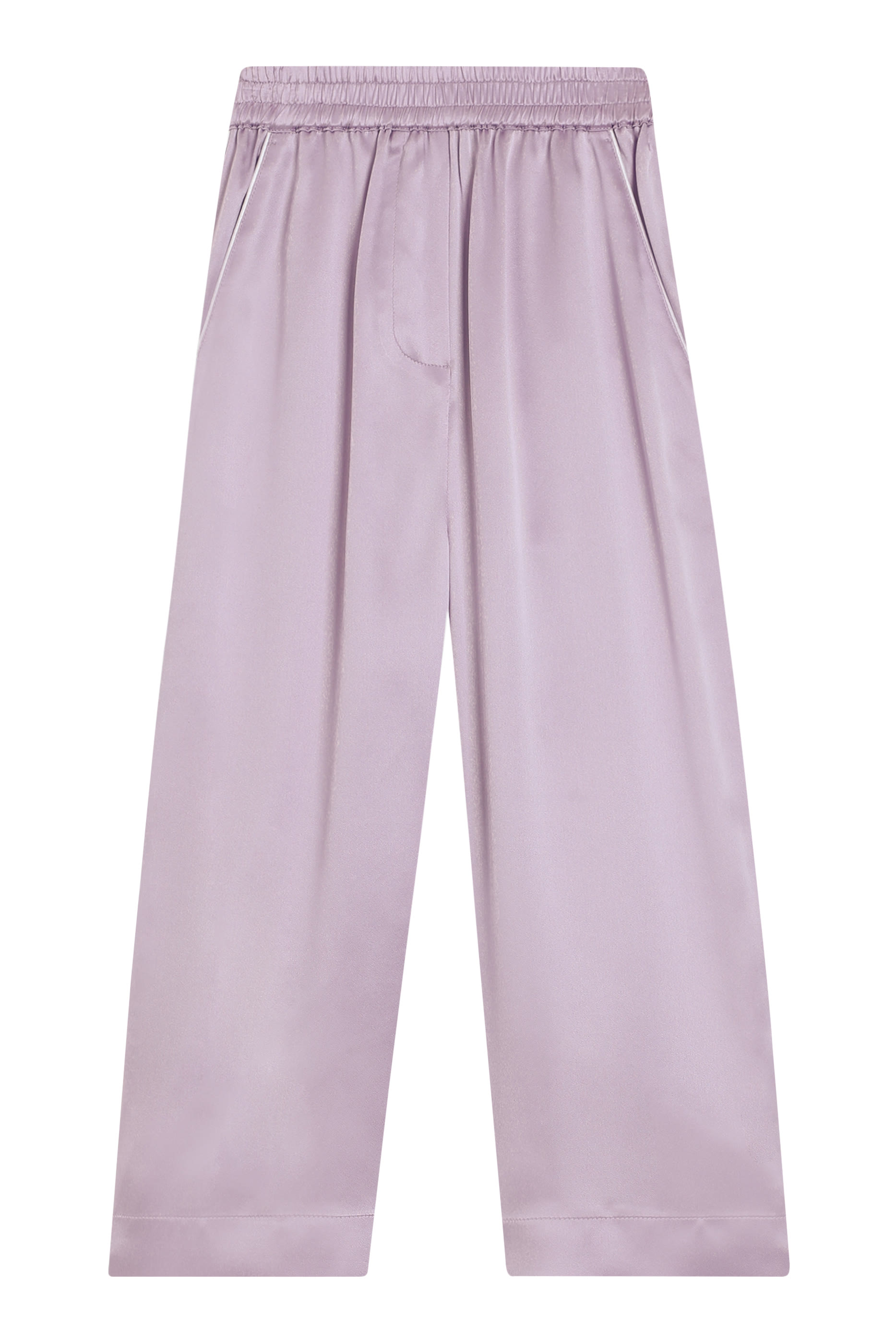 بنطال فانيتي بتطريز شعار الماركة حرير ساتان للأطفال