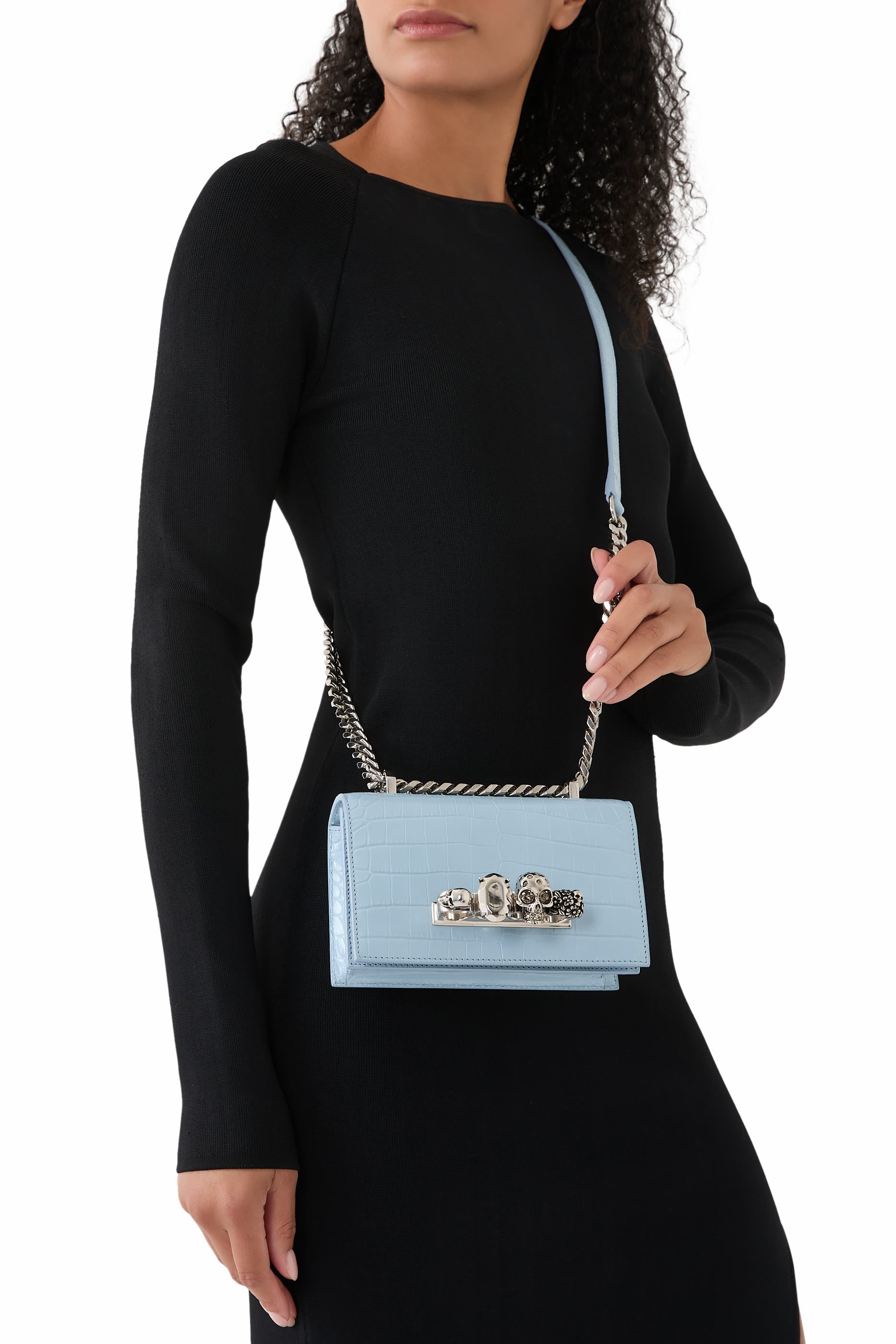 حقيبة ساتشل صغيرة مزينة بحلي