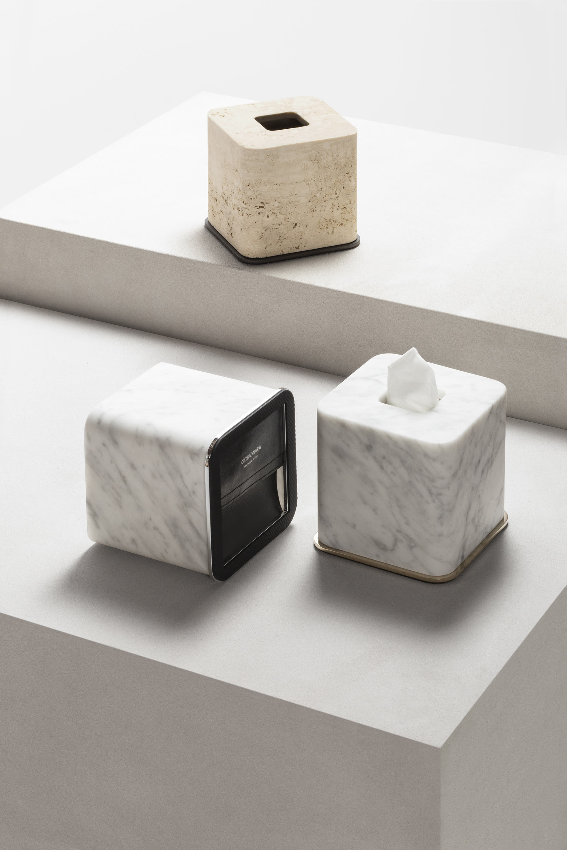 حامل علبة مناديل بولو رخام