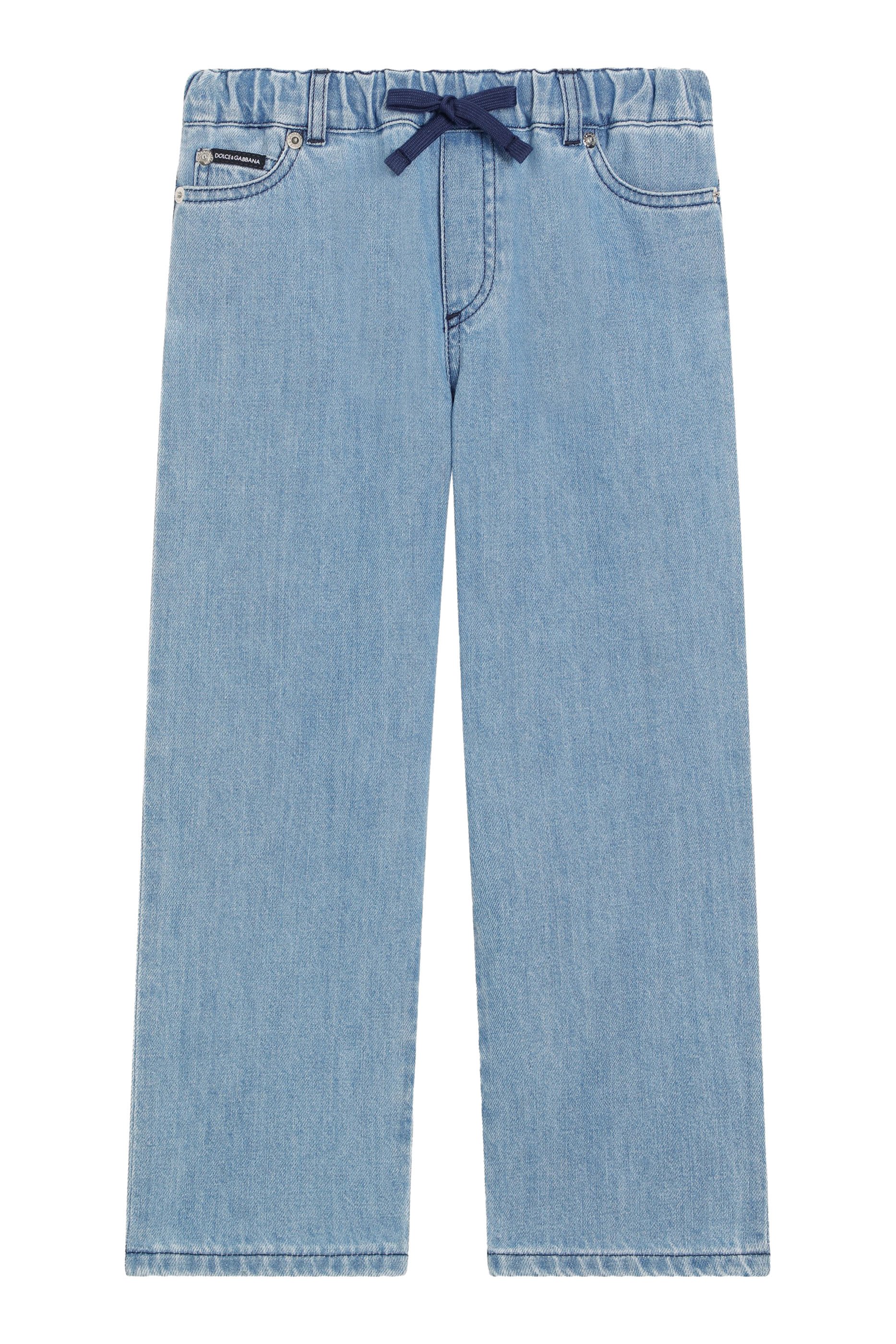 بنطال بخمسة جيوب ورقعة شعار الماركة للأطفال