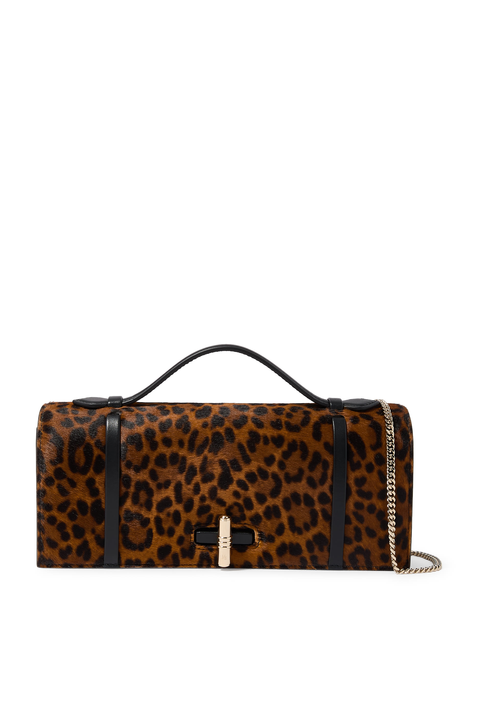 May Leopard Print Clutch