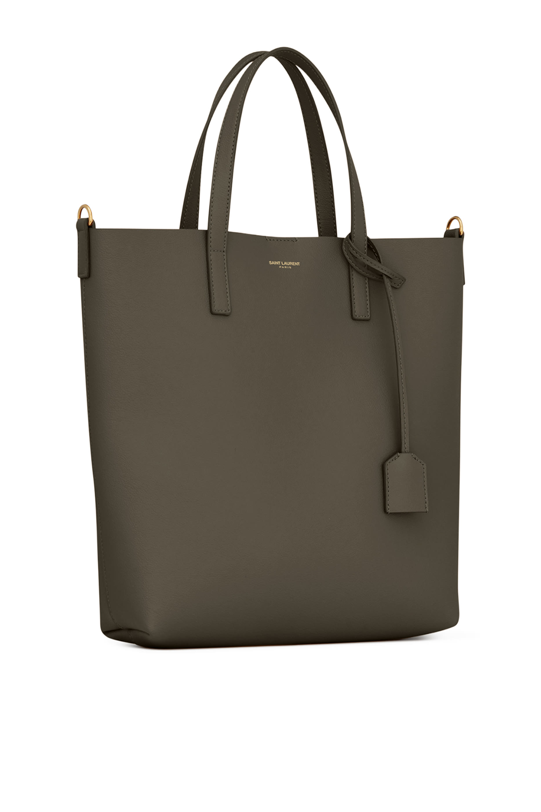 حقيبة يد بشعار الماركة جلد