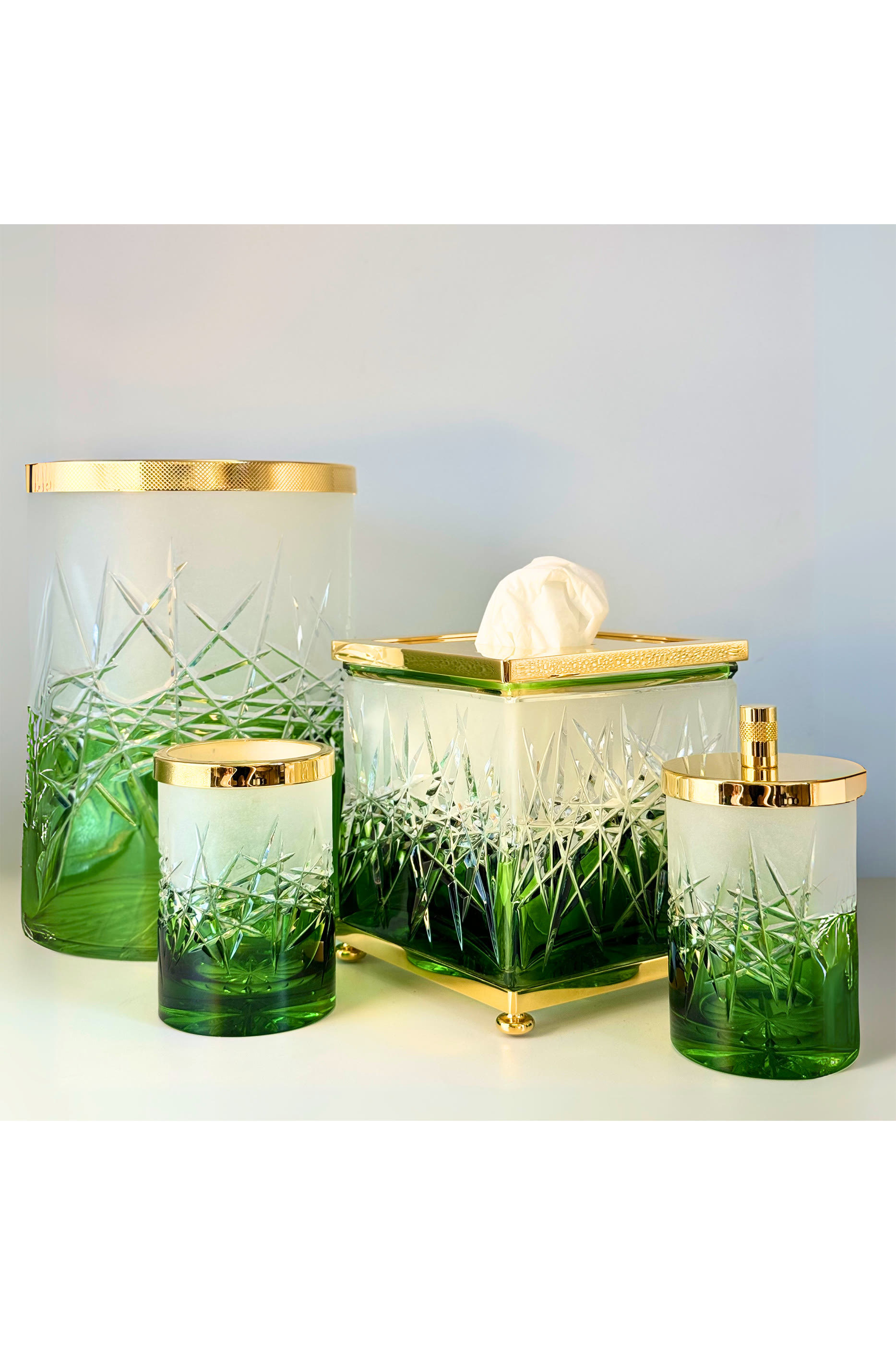 حامل مناديل ورقية أيفي أخضر