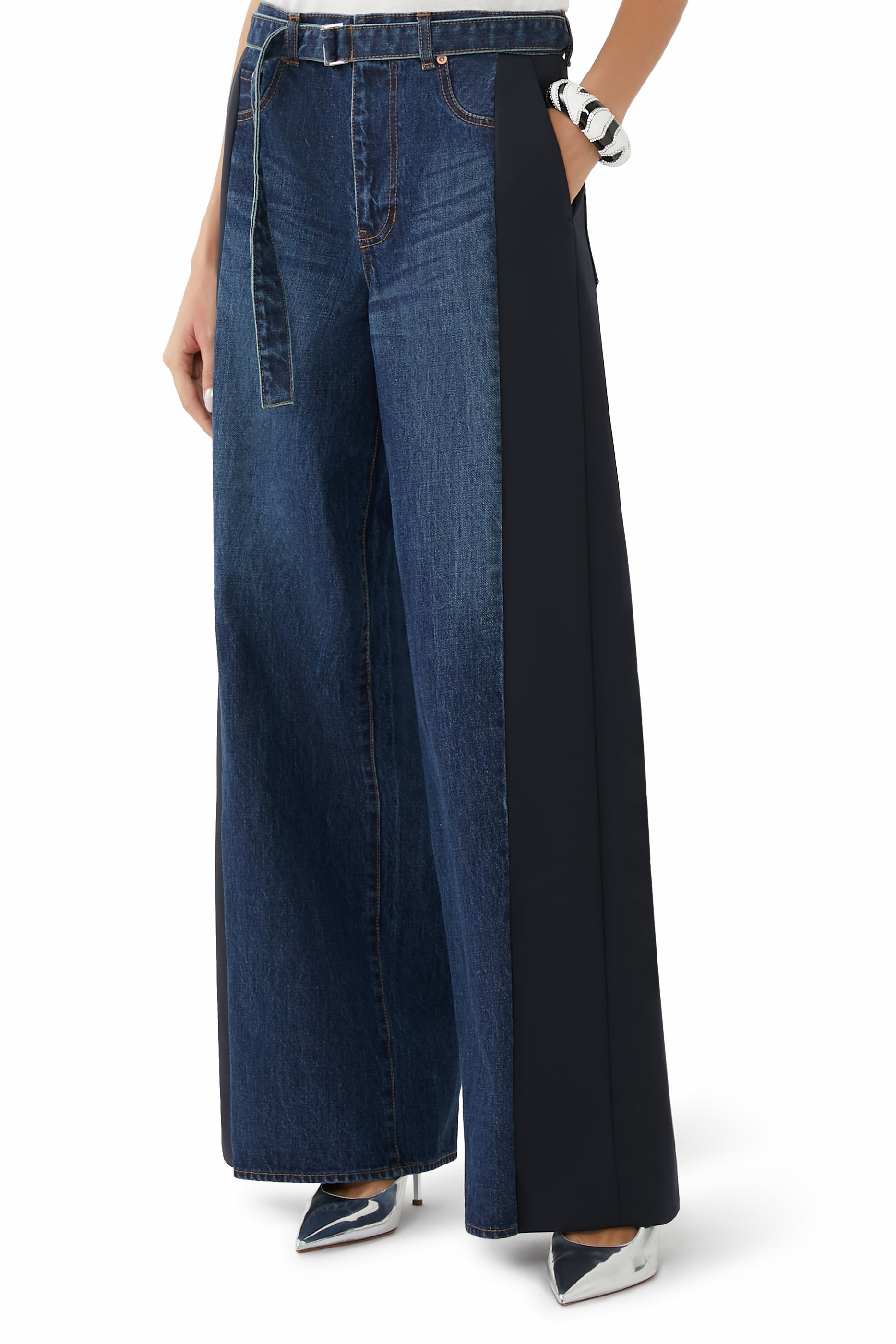 بنطال بدلة x دنيم