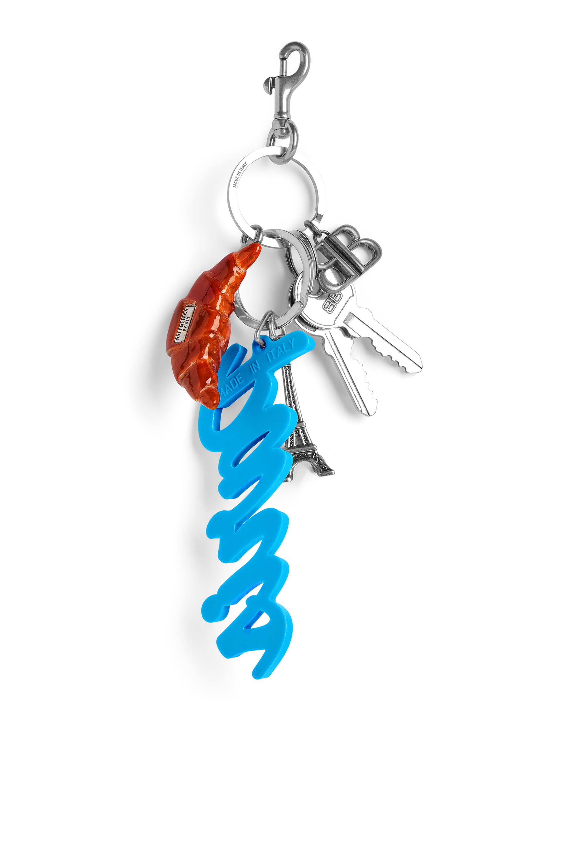 حلية/ سلسلة مفاتيح توريست بتصميم كلمة باريس وكرواسون
