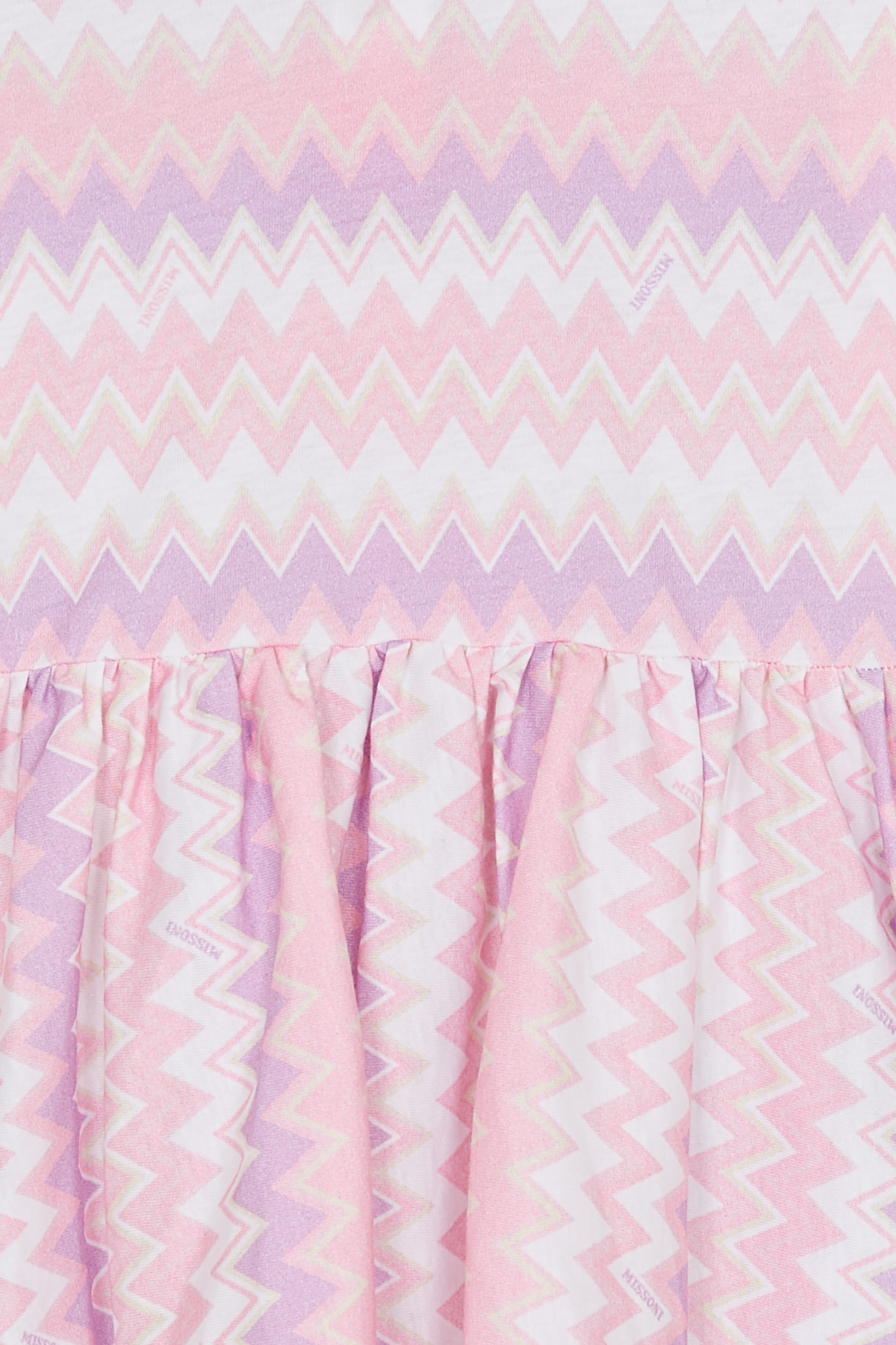 فستان بنقشة خطوط متعرجة للأطفال