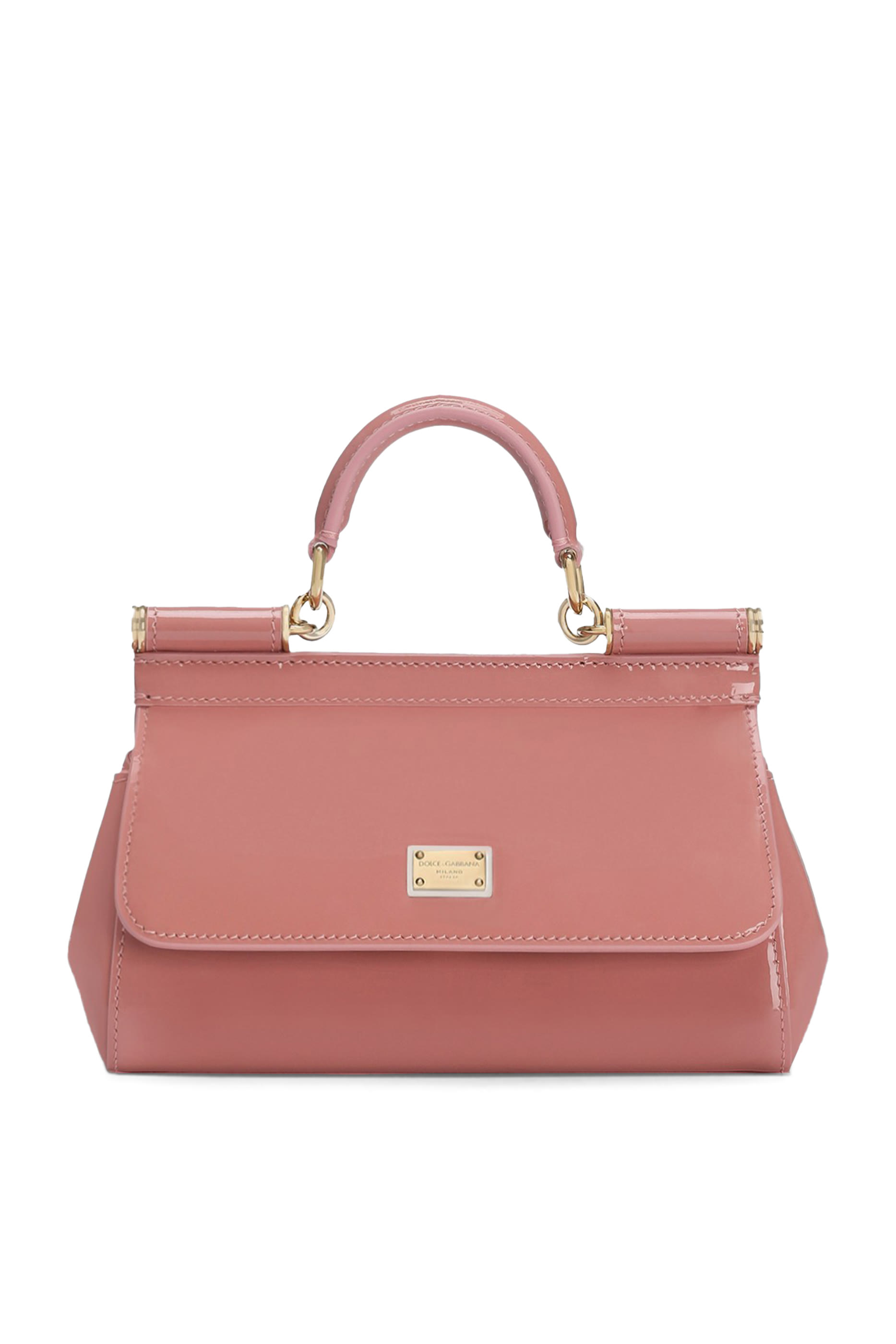 حقيبة يد سيسلي صغيرة جلد عجل لامع