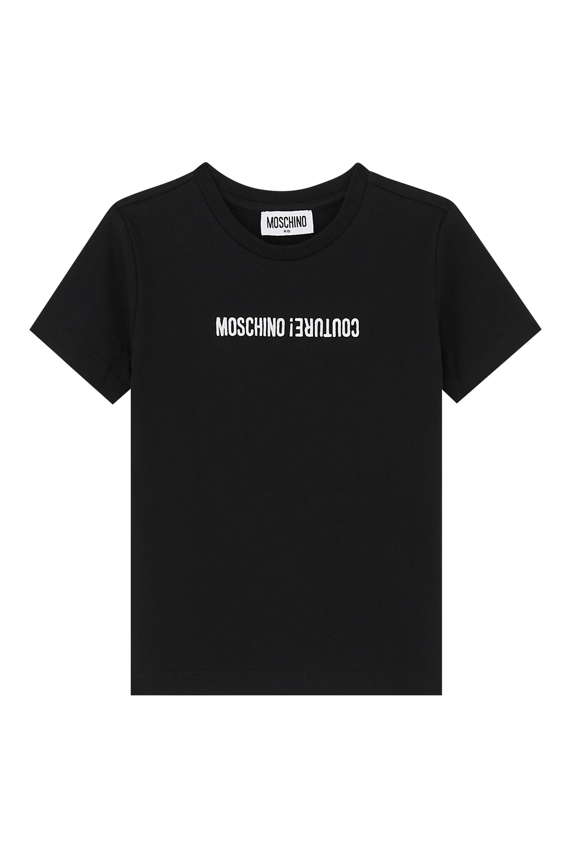 تيشيرت بشعار الماركة بتصميم مقلوب للأطفال