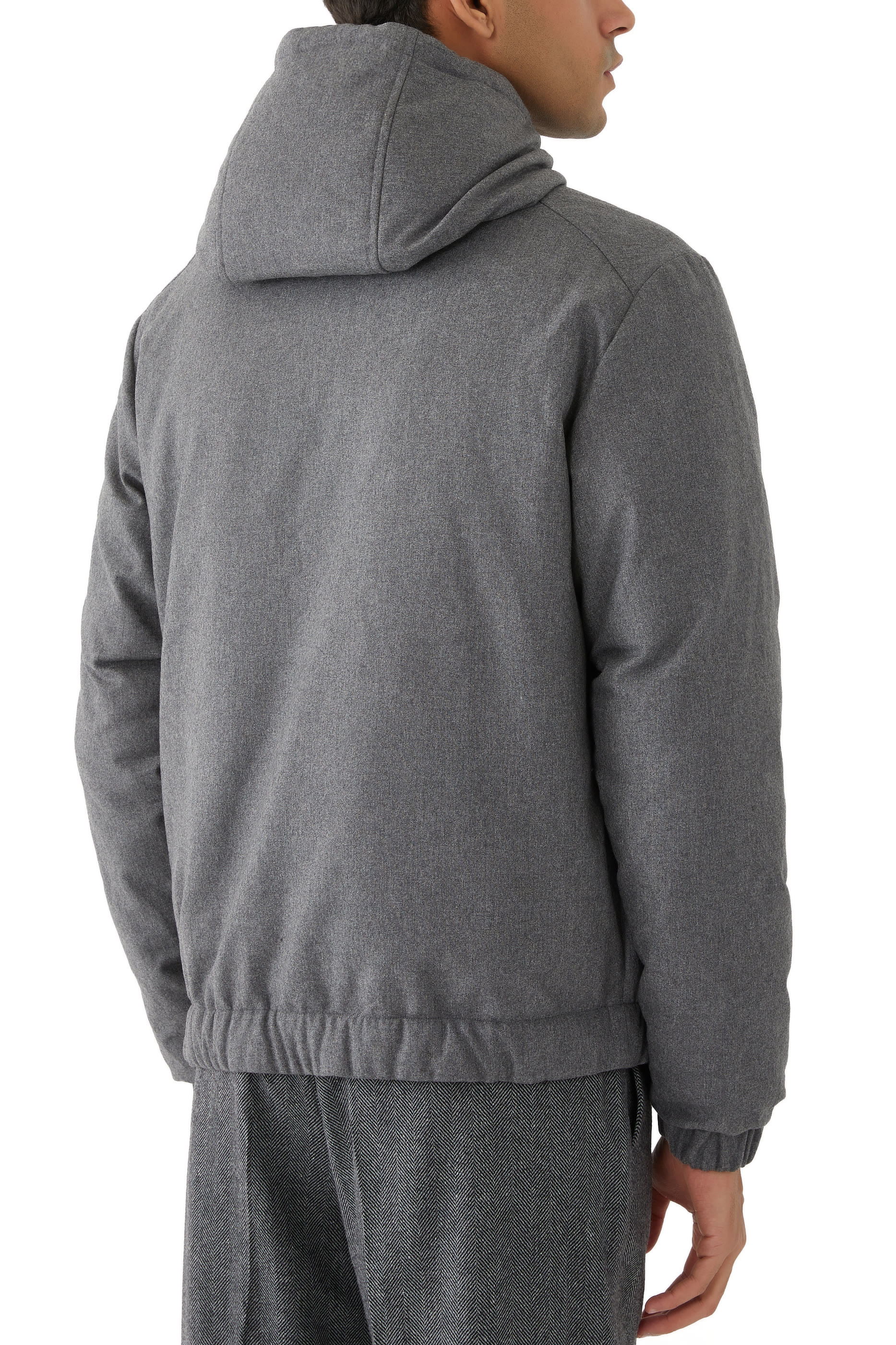 جاكيت توراني قصير مبطن بالزغب كشمير