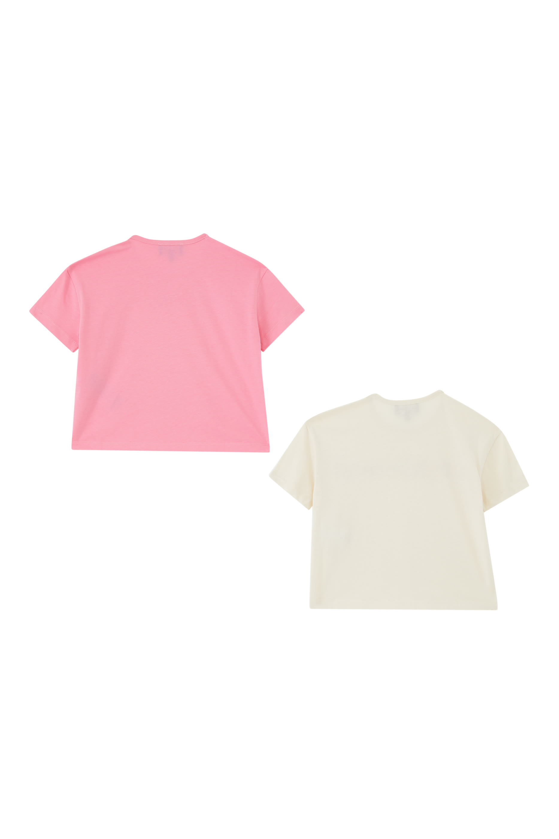 طقم تيشيرت بشعار الماركة للأطفال قطعتين